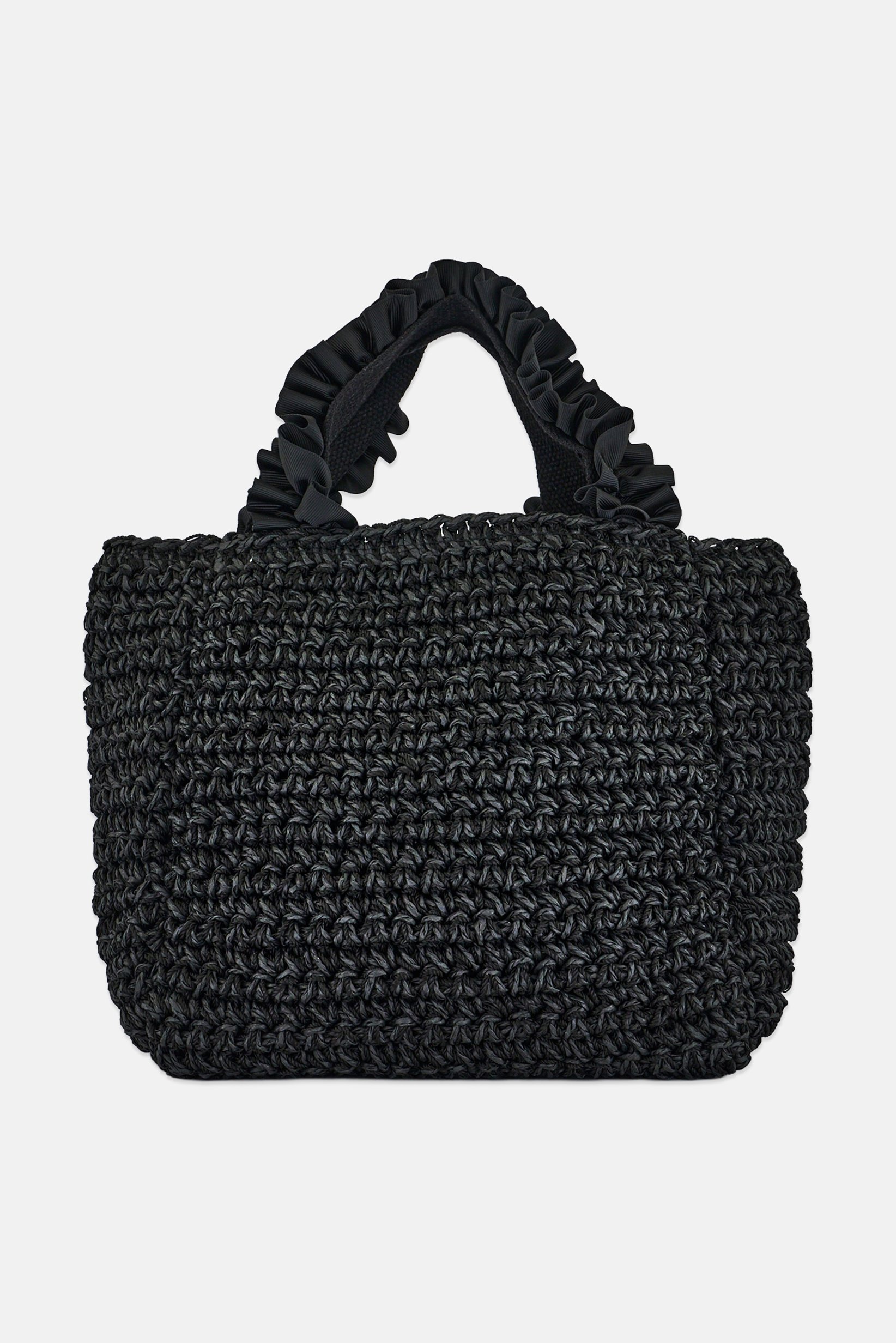 Women Textured Hand Bag, Black
