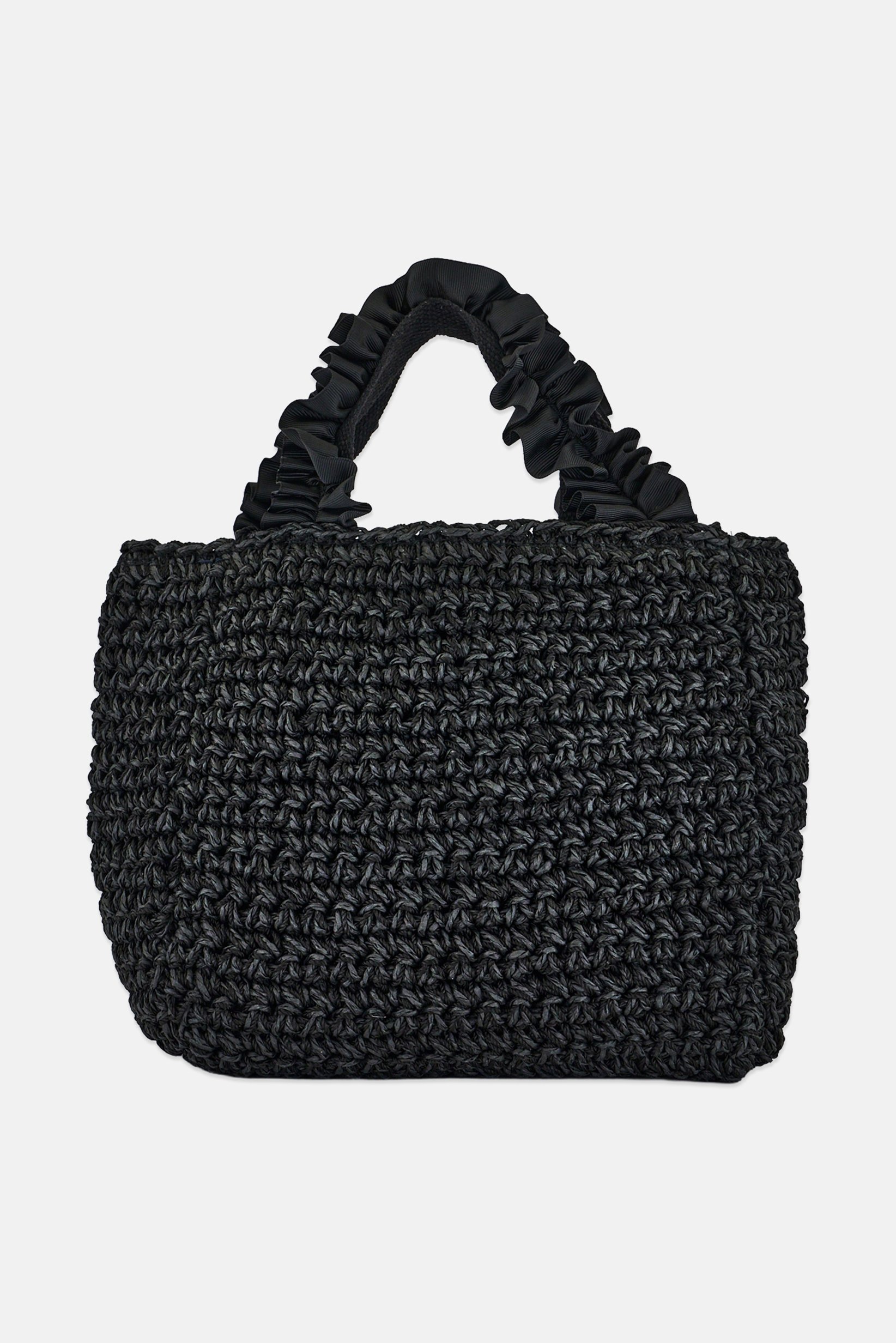 Women Textured Hand Bag, Black