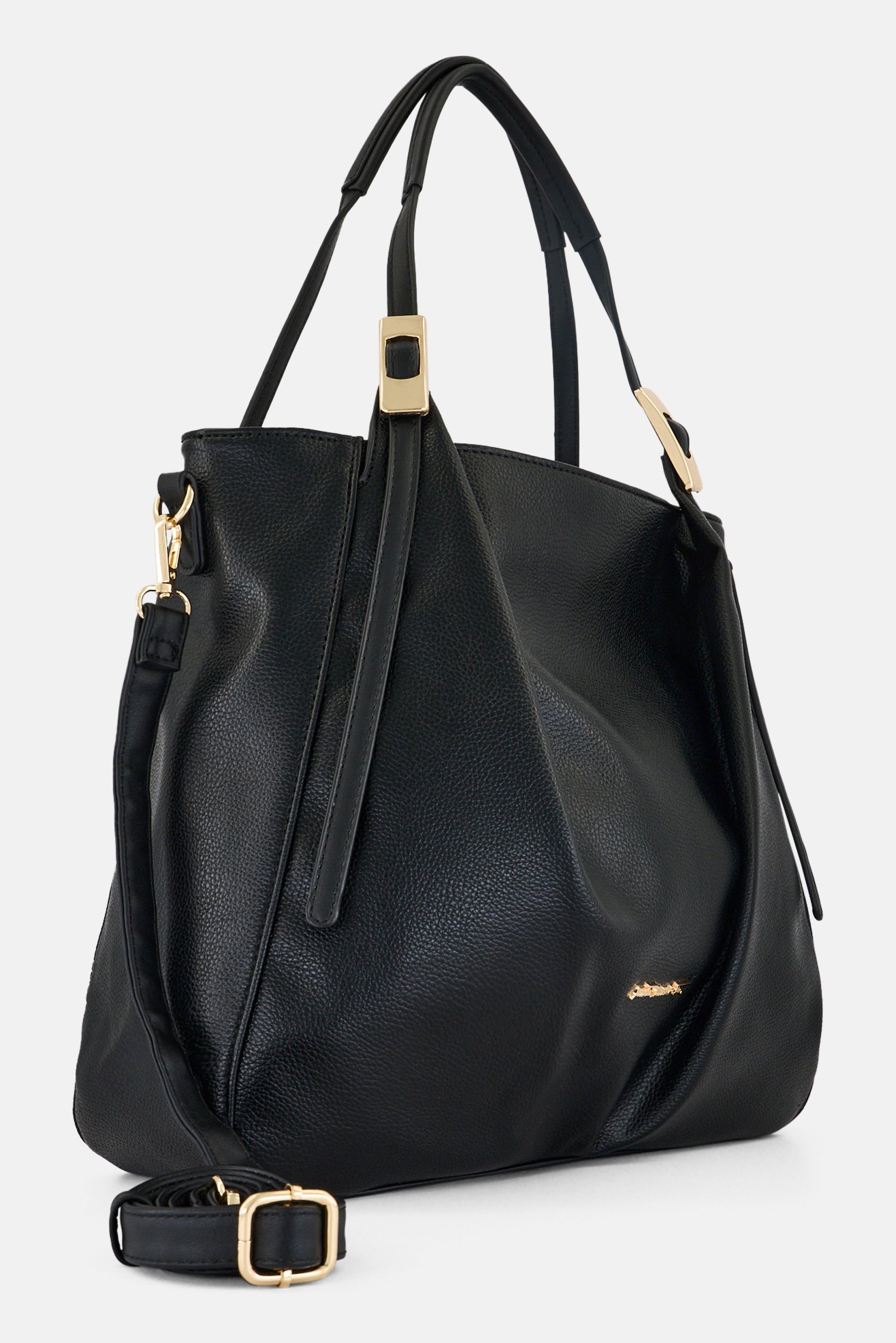 Women Brand Logo Tote Bag, Black