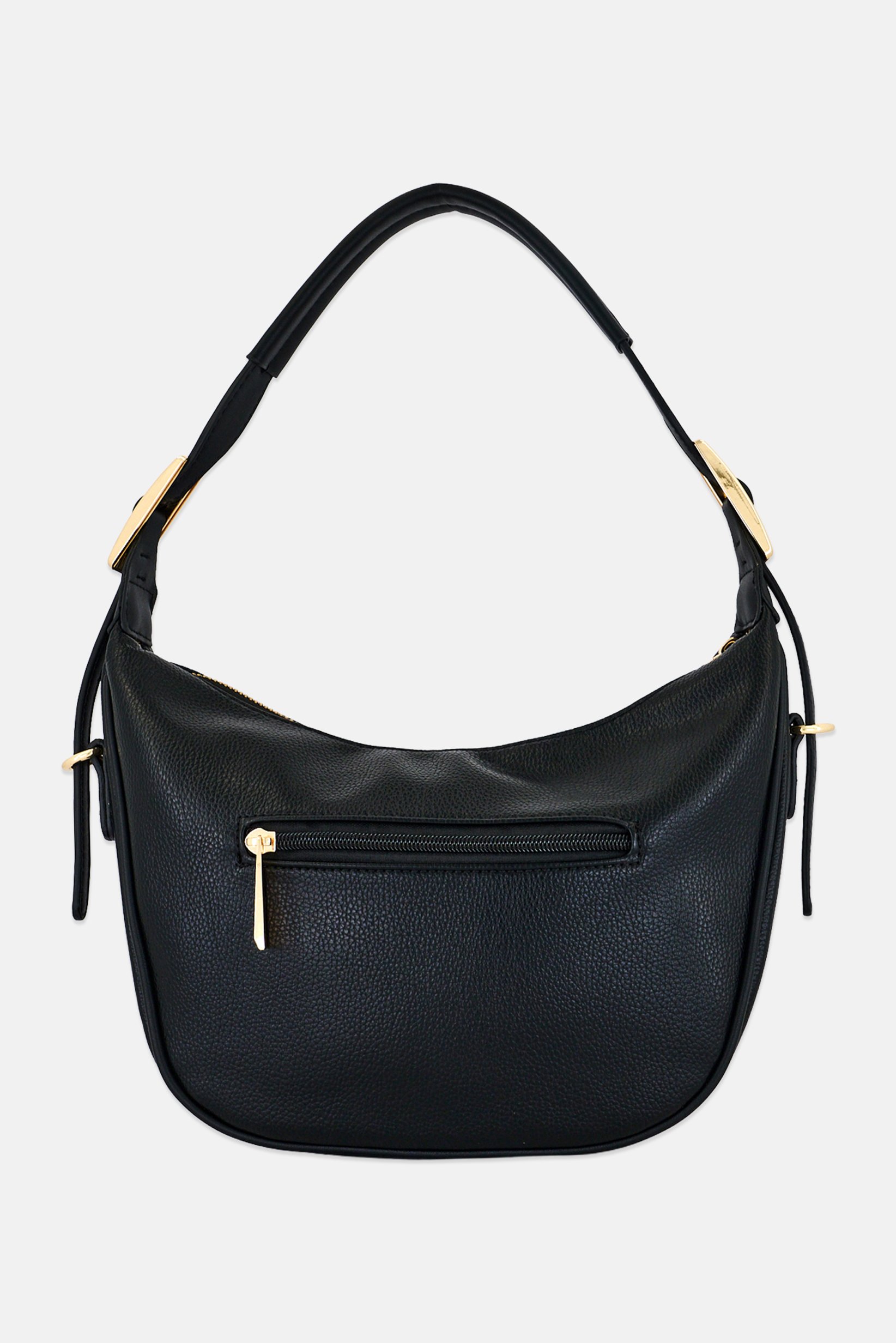 Women Brand Logo Handbag, Black