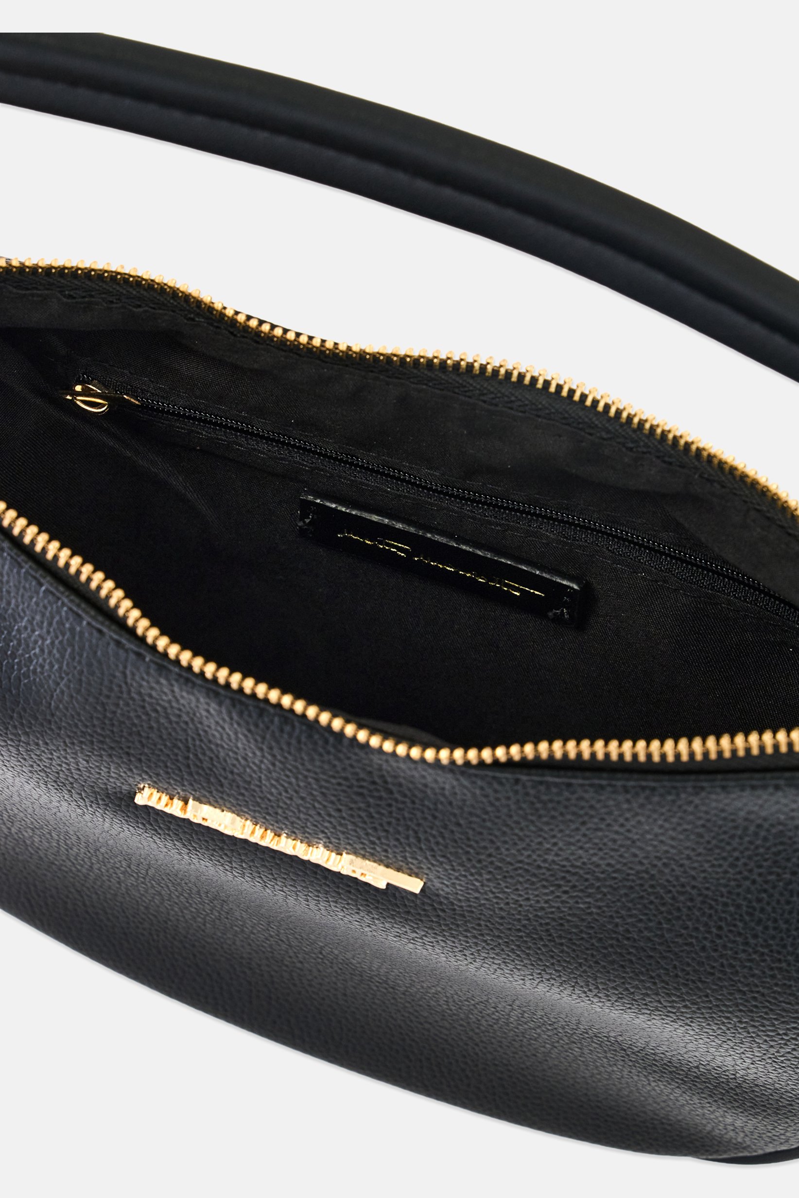 Women Brand Logo Handbag, Black