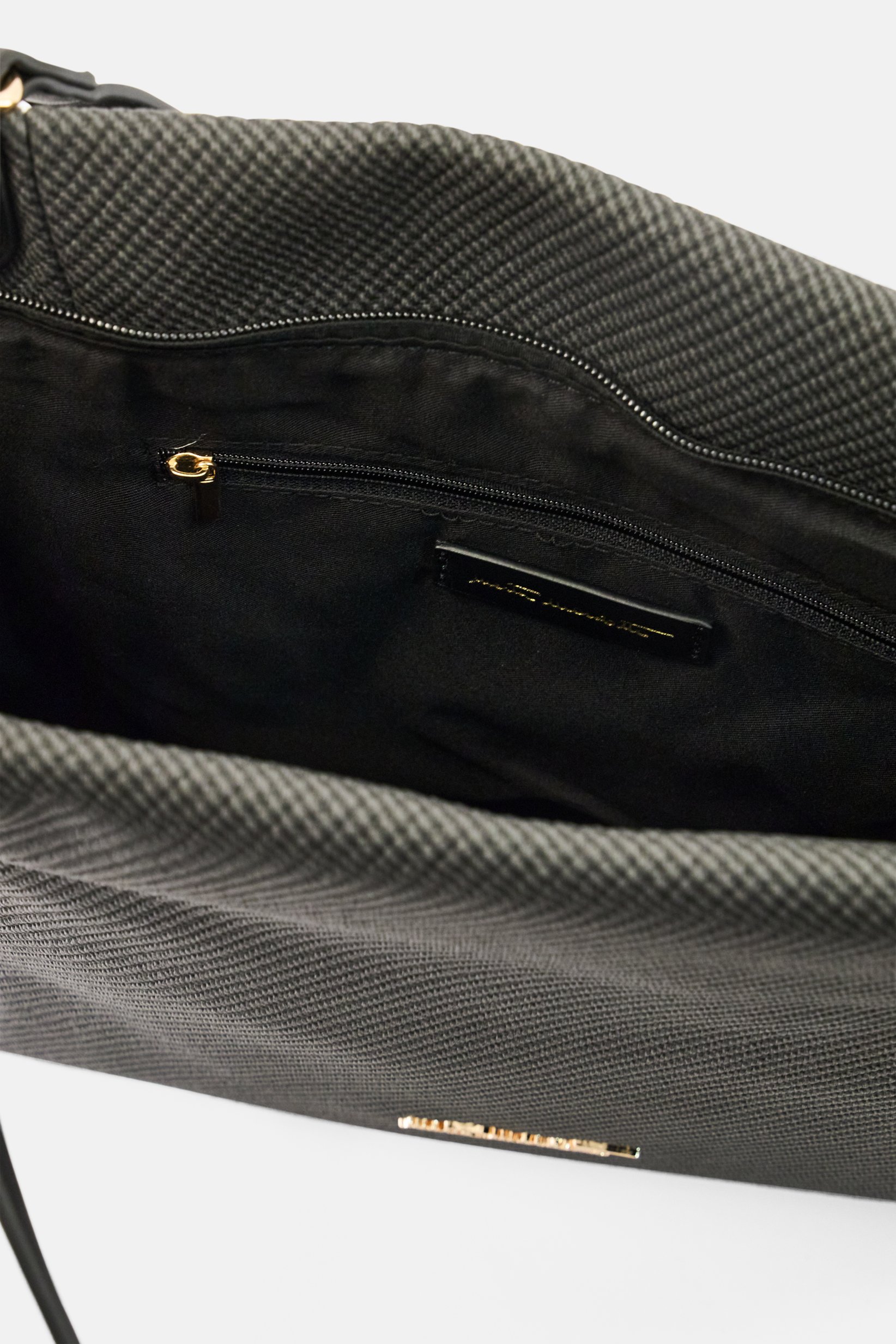 Women Brand Logo Tote Bag, Charcoal Grey