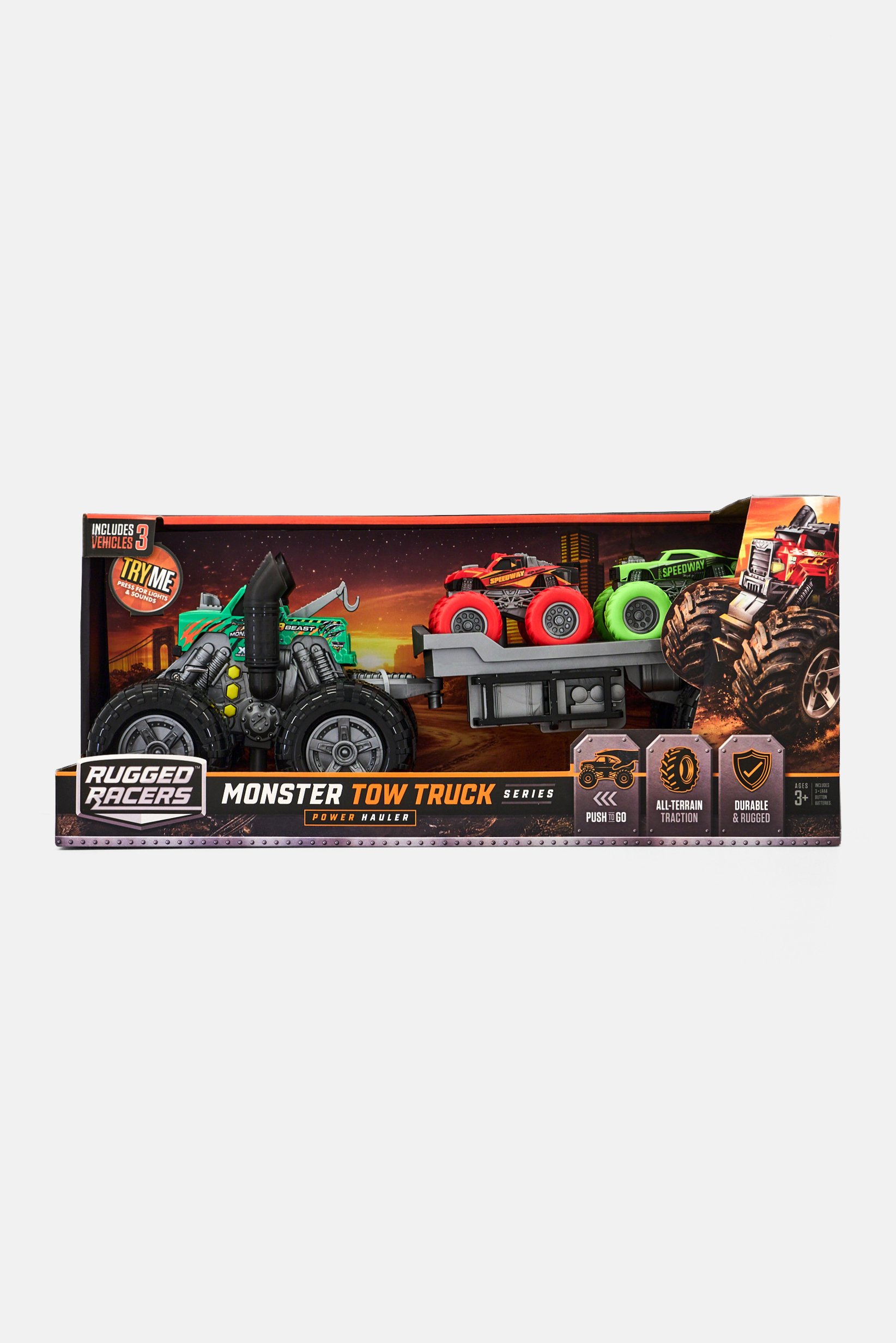 3 Pcs Monster Tow Truck
