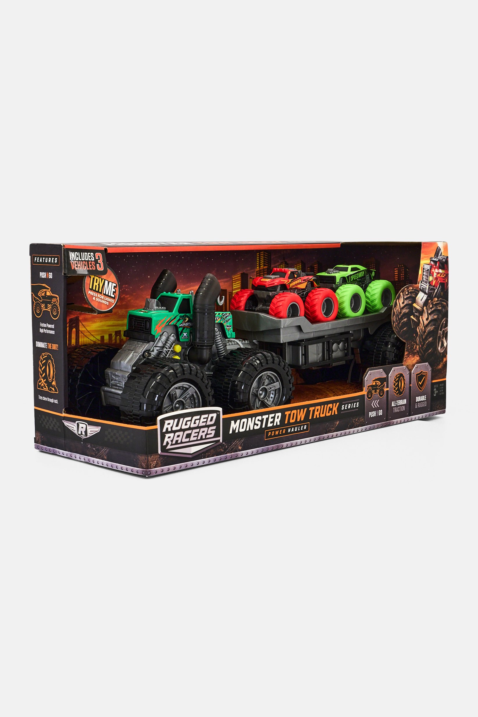 3 Pcs Monster Tow Truck