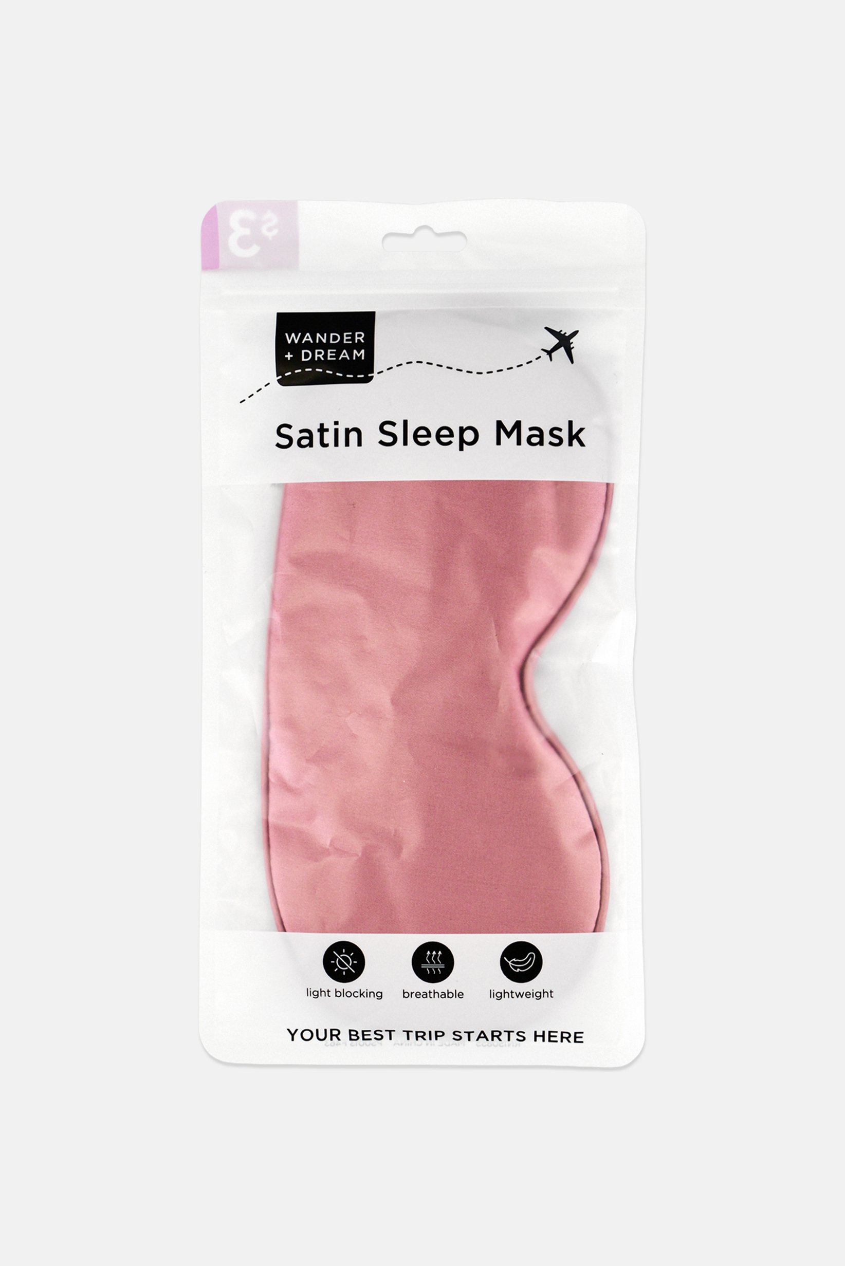 Satin Sleeping Mask, Mauve