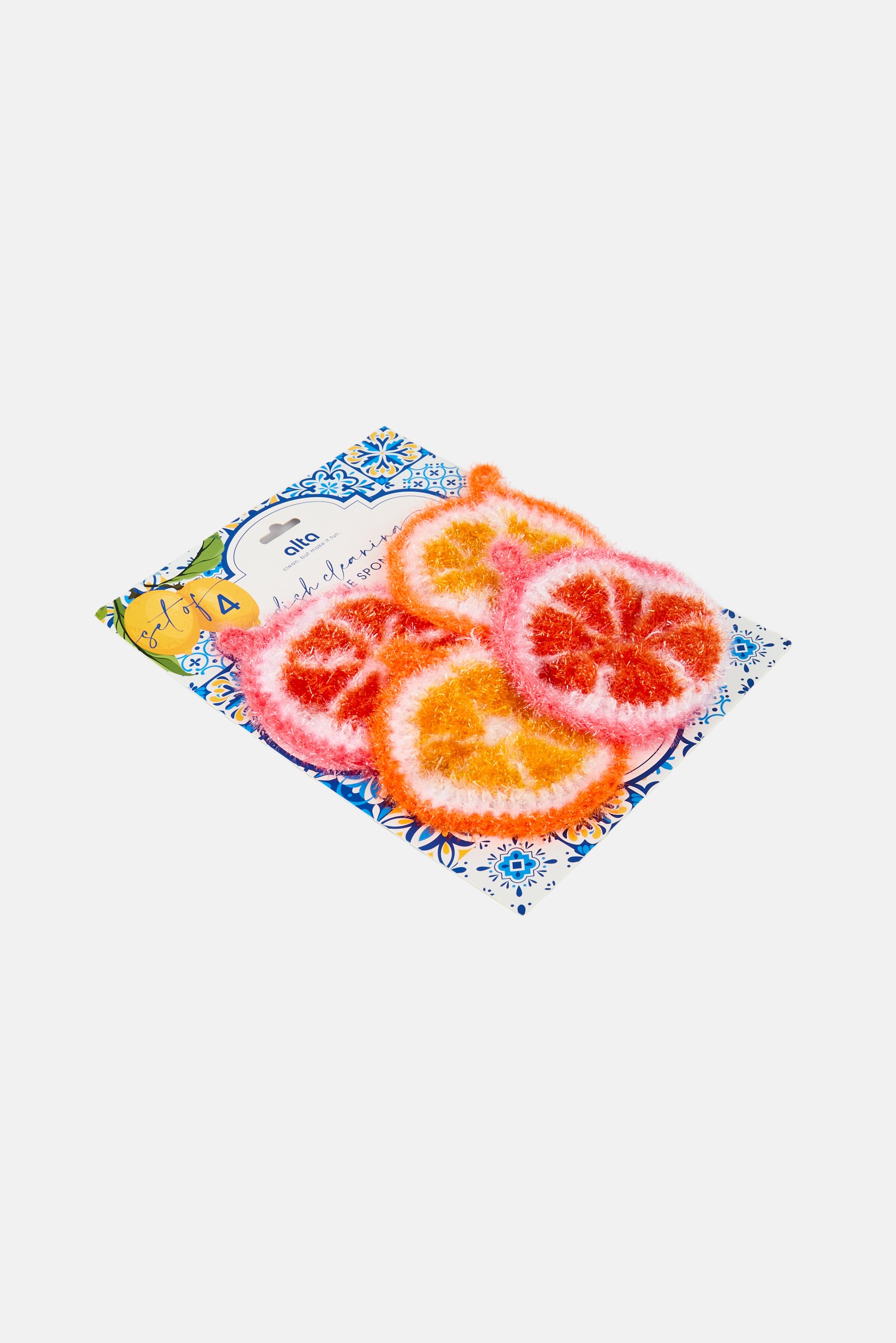 4 Pieces Dish Cleaning Scrubbie Sponges, Multicolor
