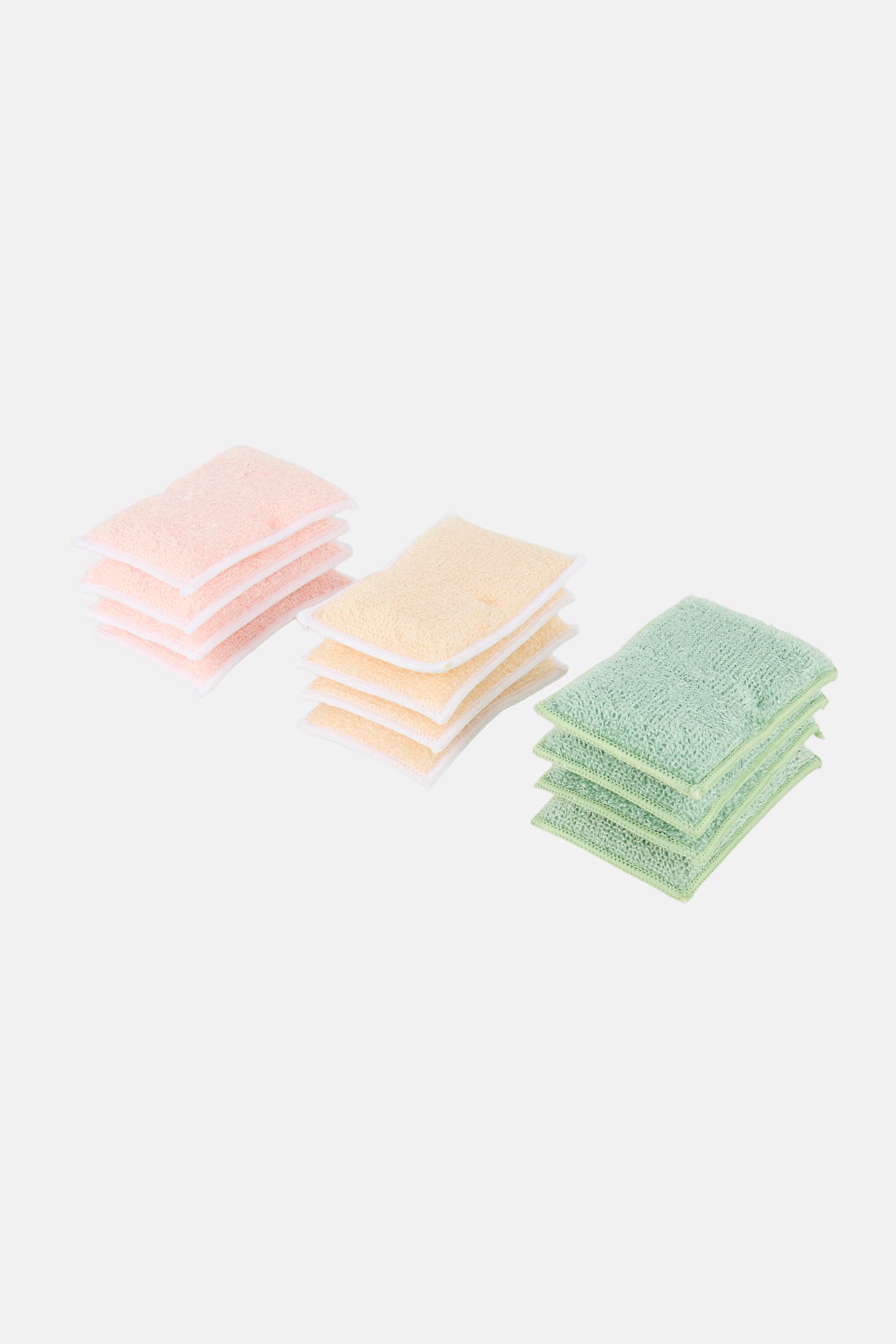 12 Pcs Bamboo Blend Kitchen Sponges, Multicolor