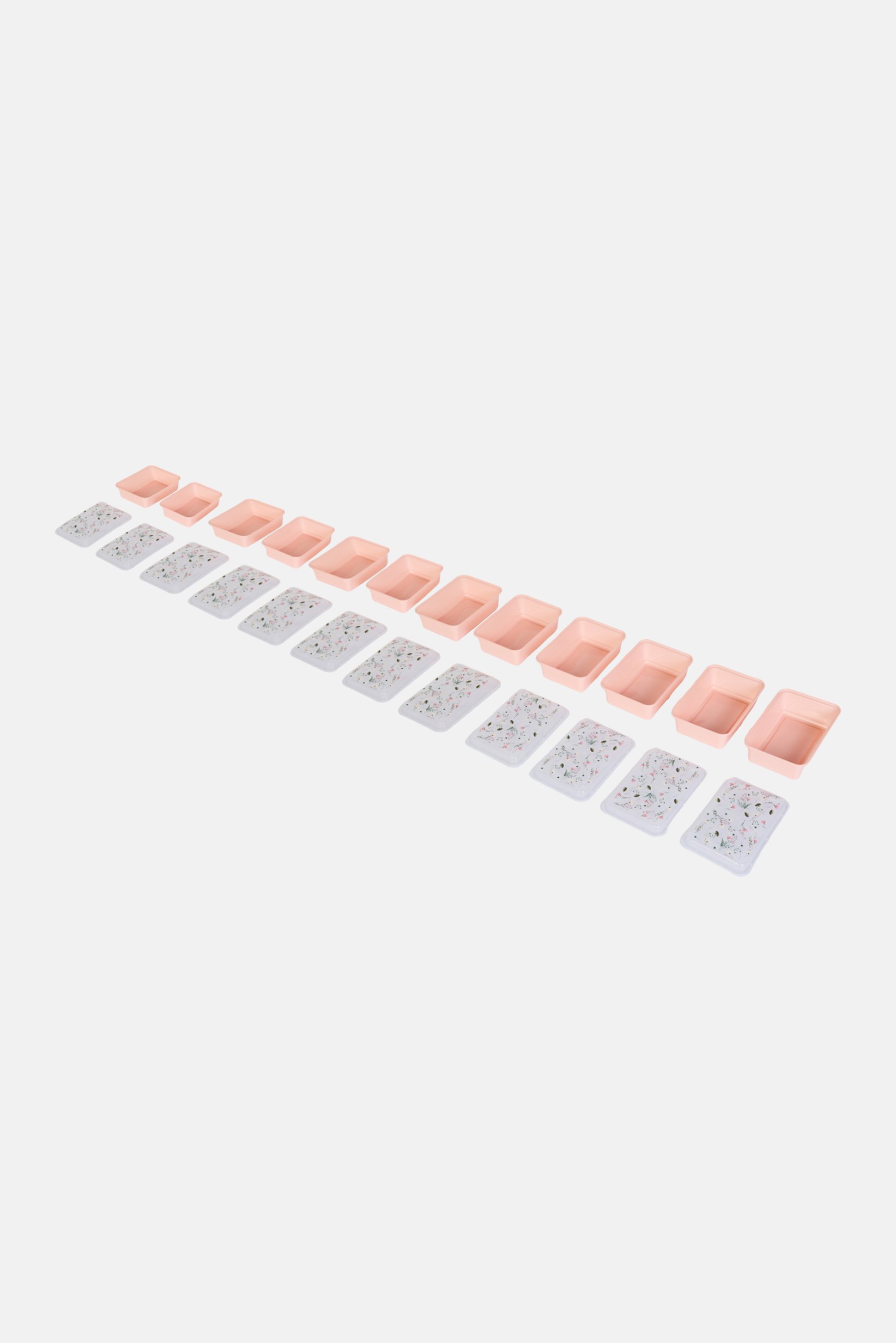 24 Pieces Meal Prep Containers With Lid, Peach