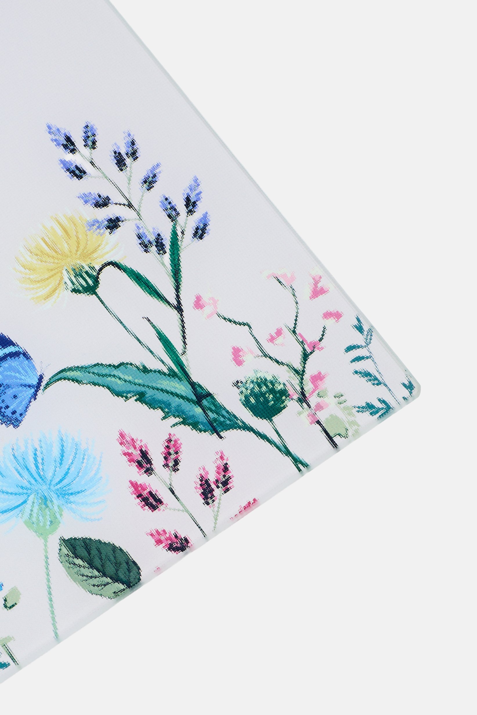 Floral Glass Cutting Board, Multicolor