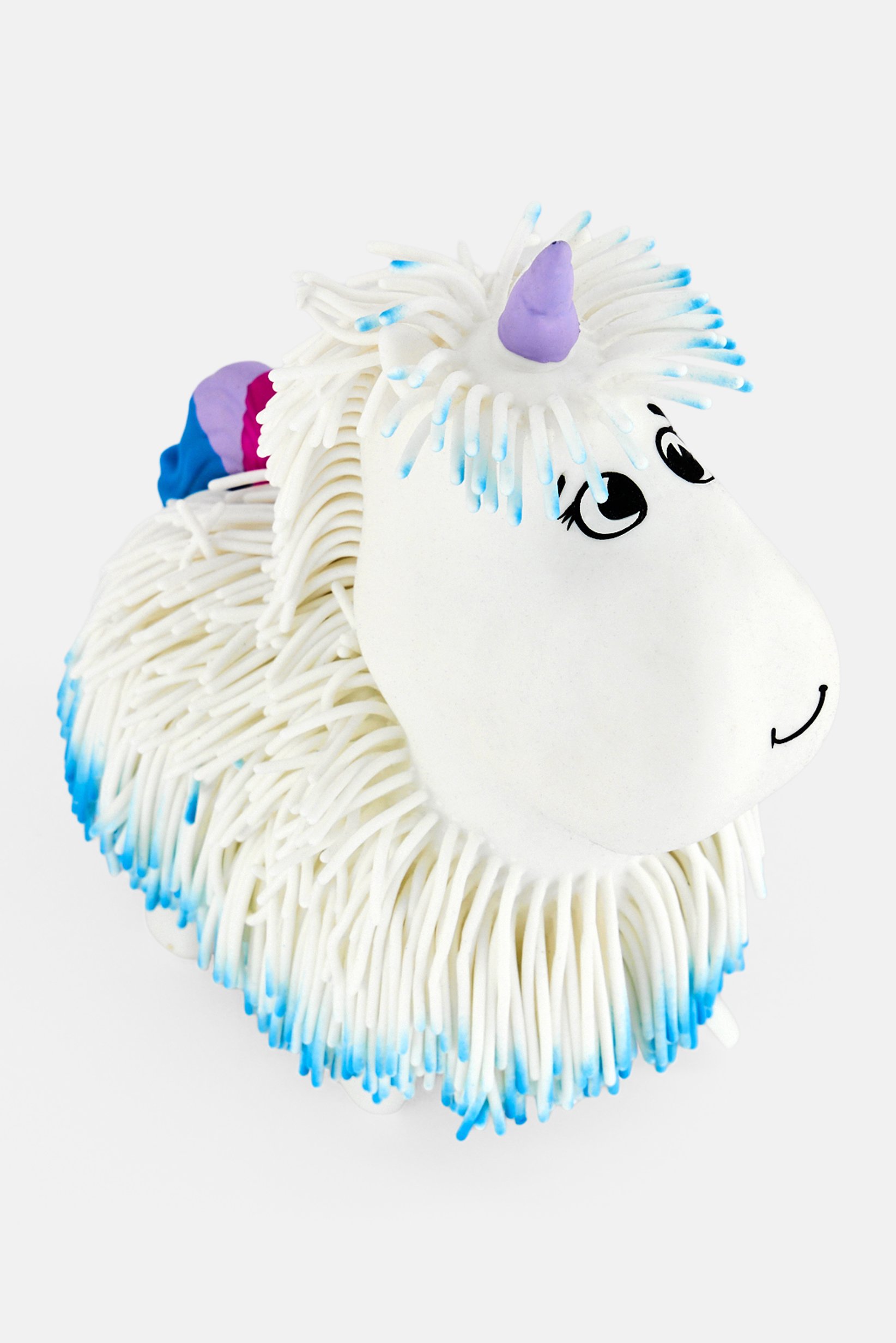 Jiggly Pets Unicorn With Face Expressions, White