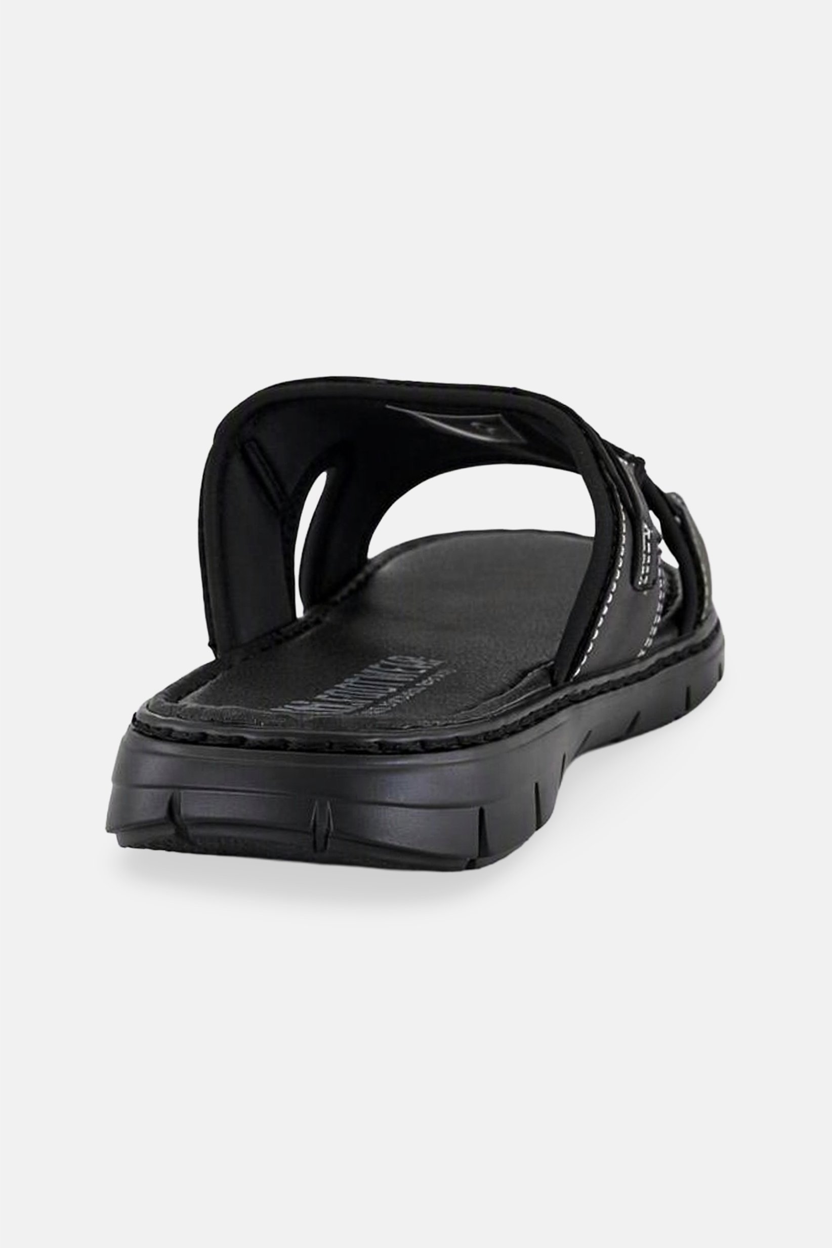 Men Negro Slip On Sandals, Black