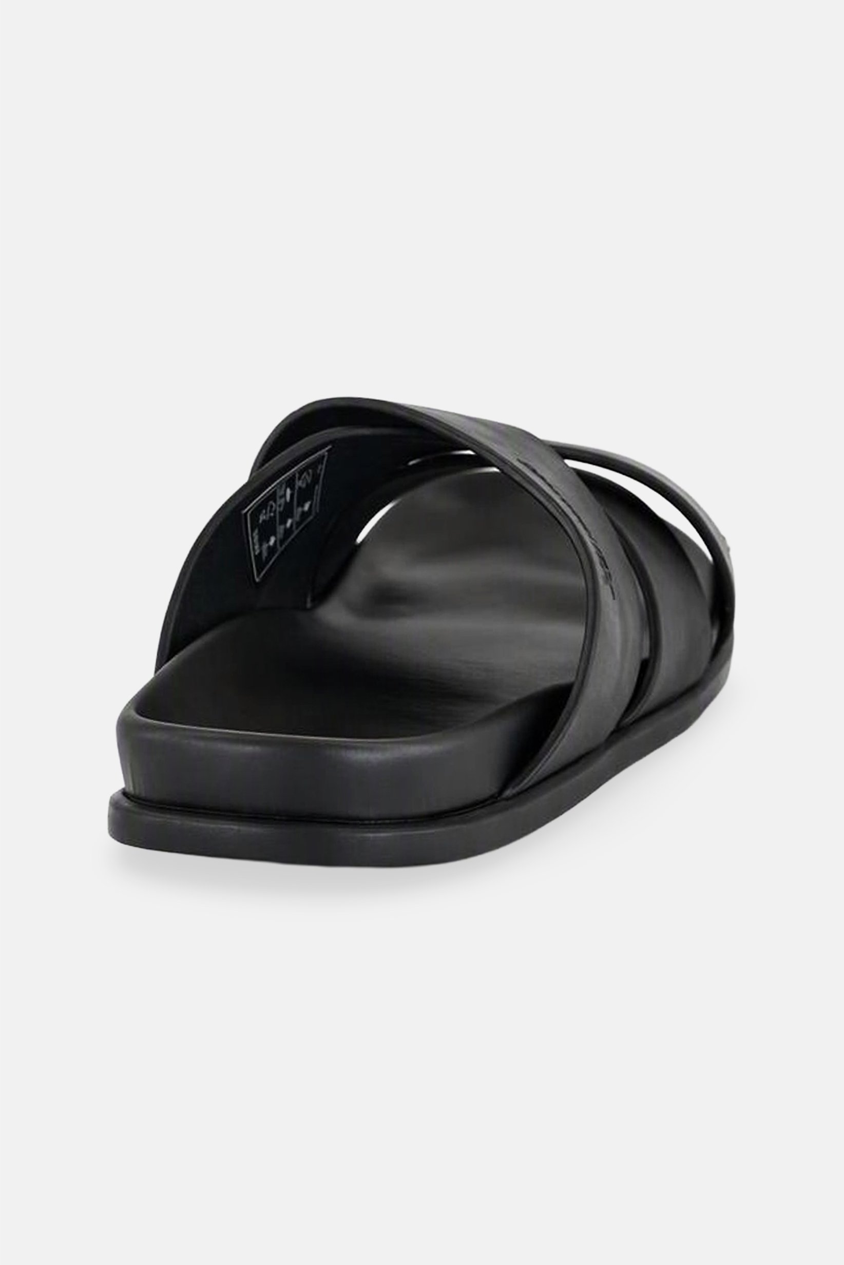 Men Negro Slip On Sandals, Black