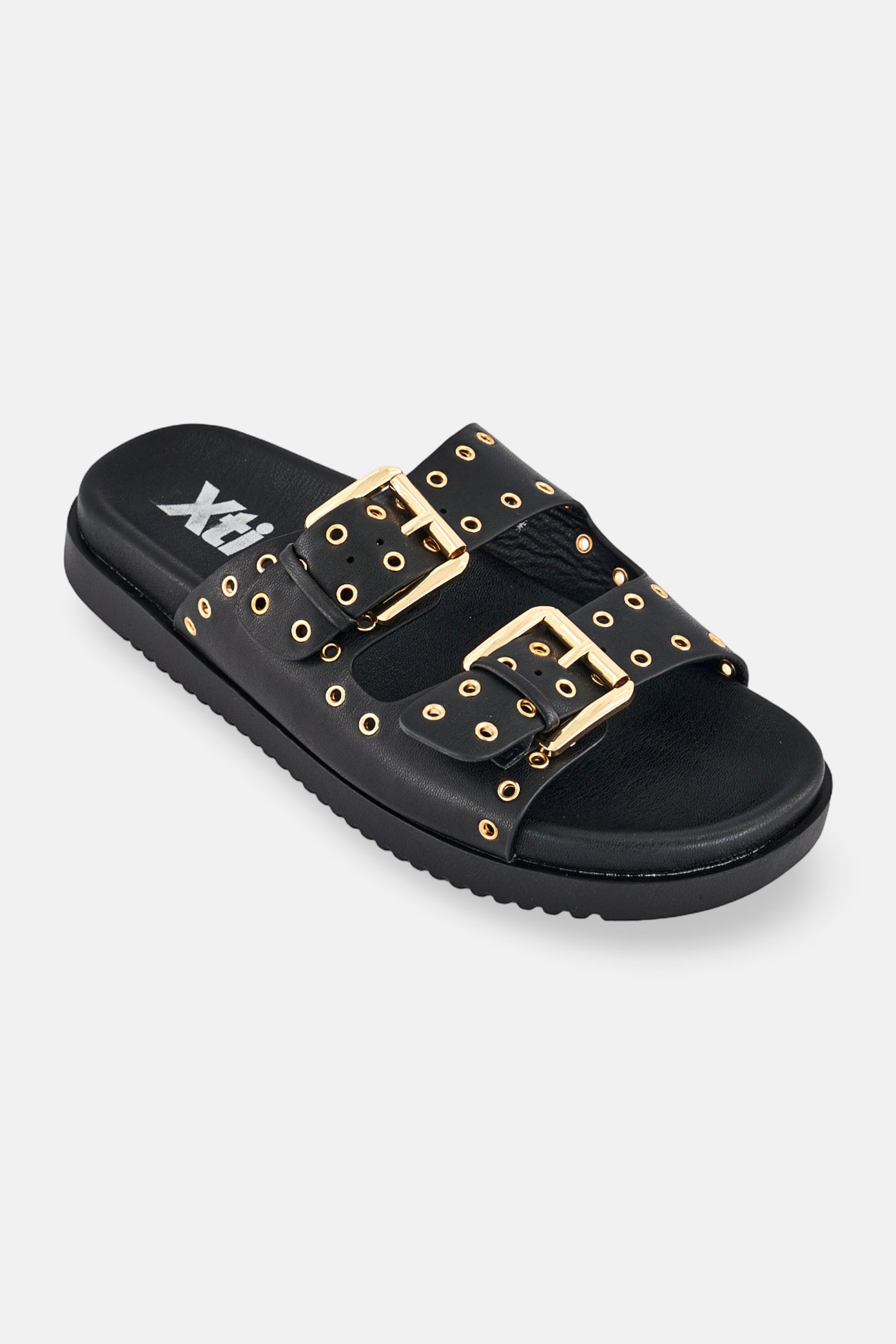Women Slip On Sandals, Black