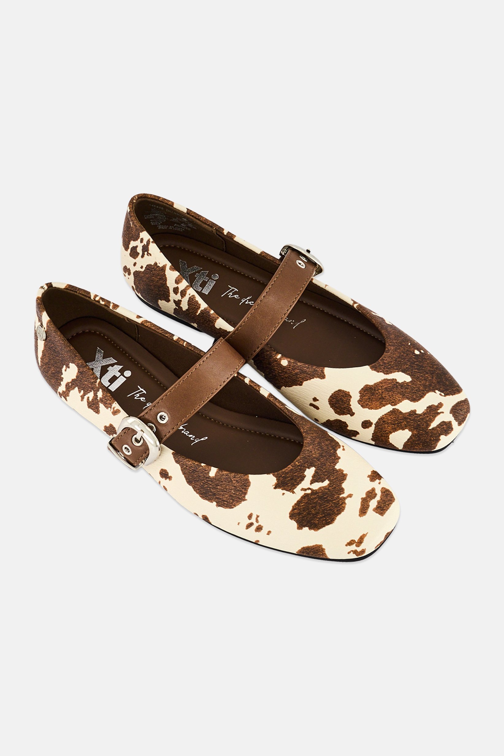 Women Adjustable Buckle Flats, Multicolor
