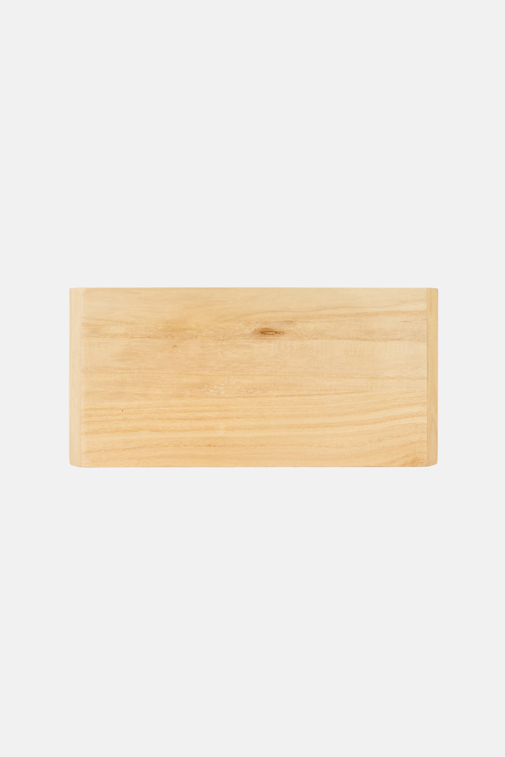 Curved Wooden Storage, Beige