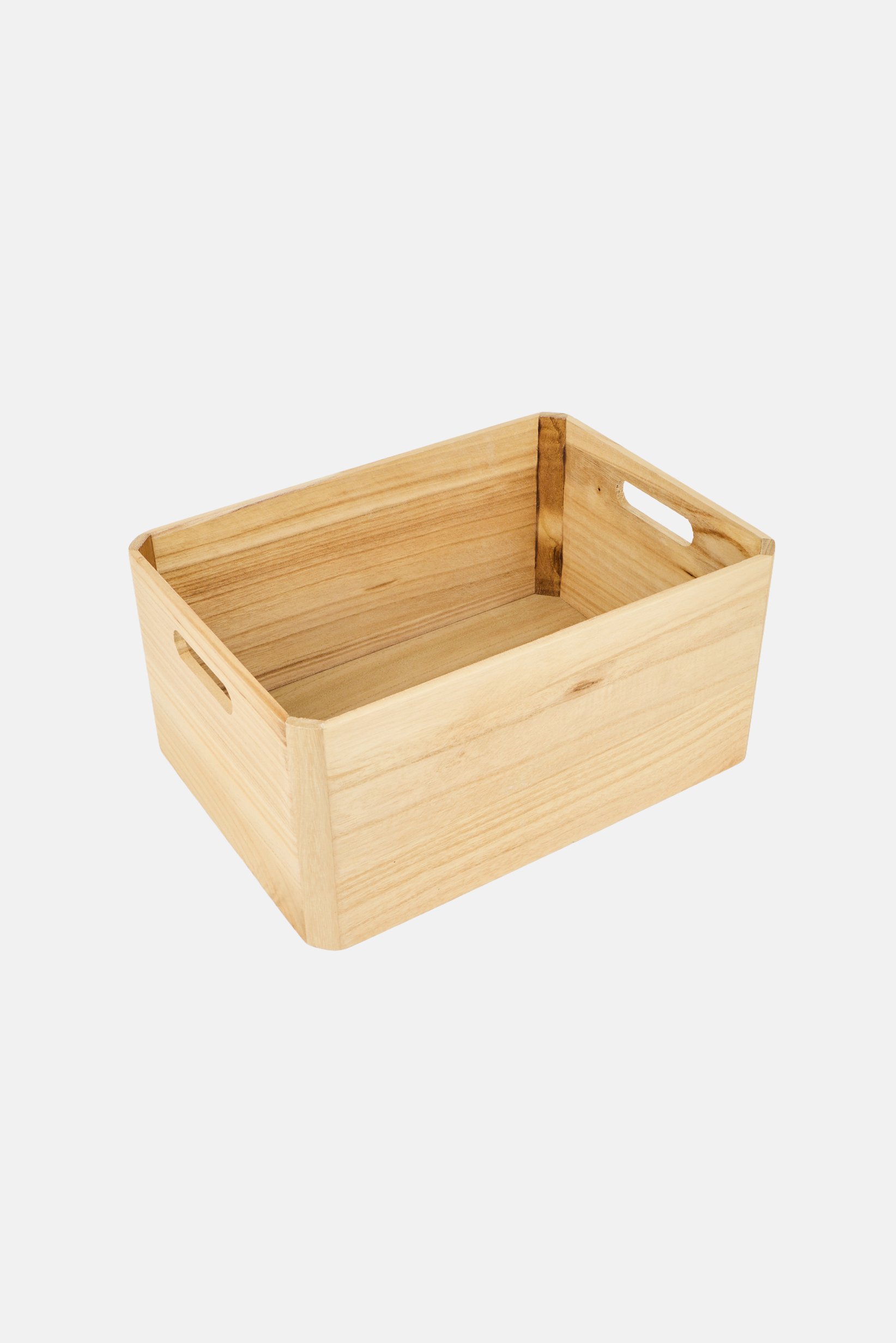 Curved Wooden Storage, Beige