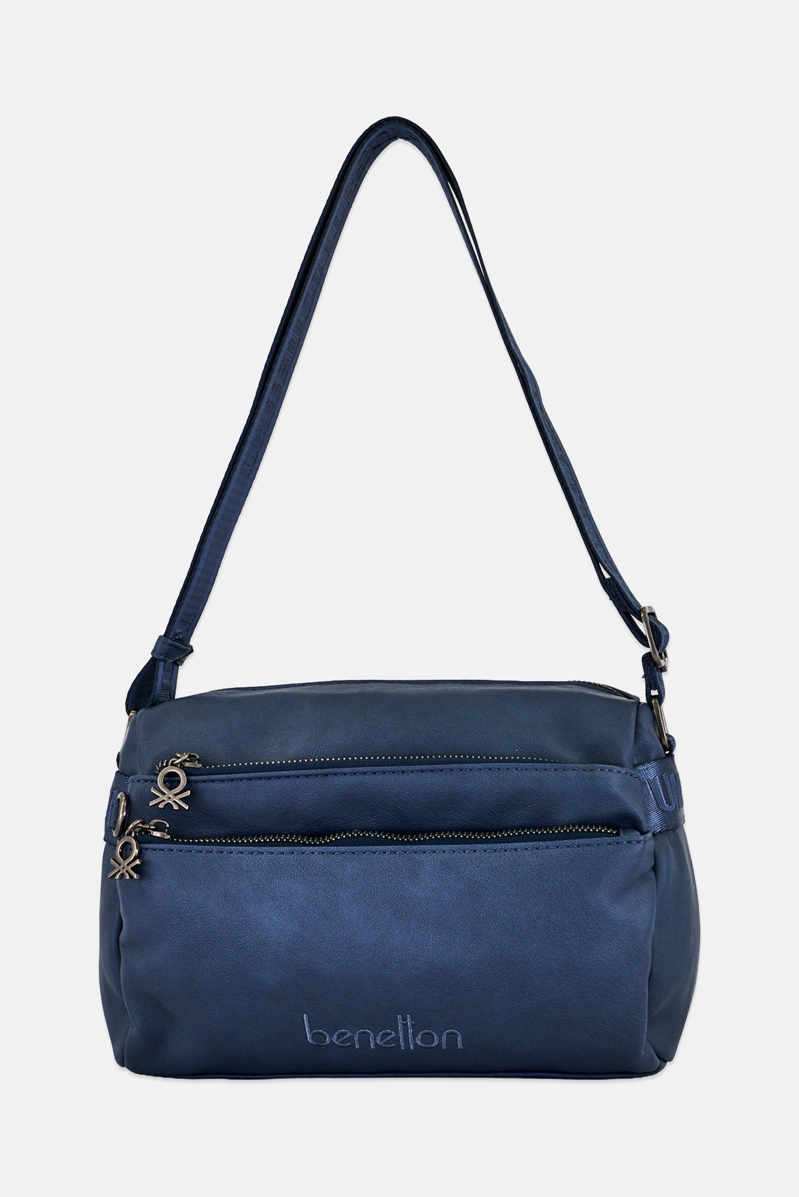 Women Brand Logo Cross Body Bag, Slate Blue