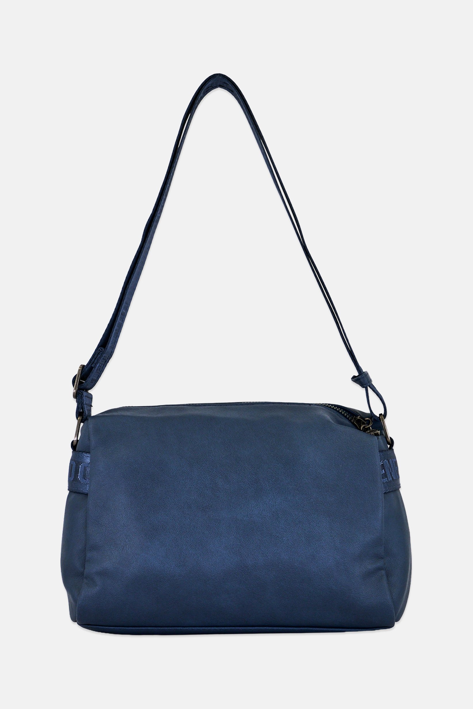 Women Brand Logo Cross Body Bag, Slate Blue