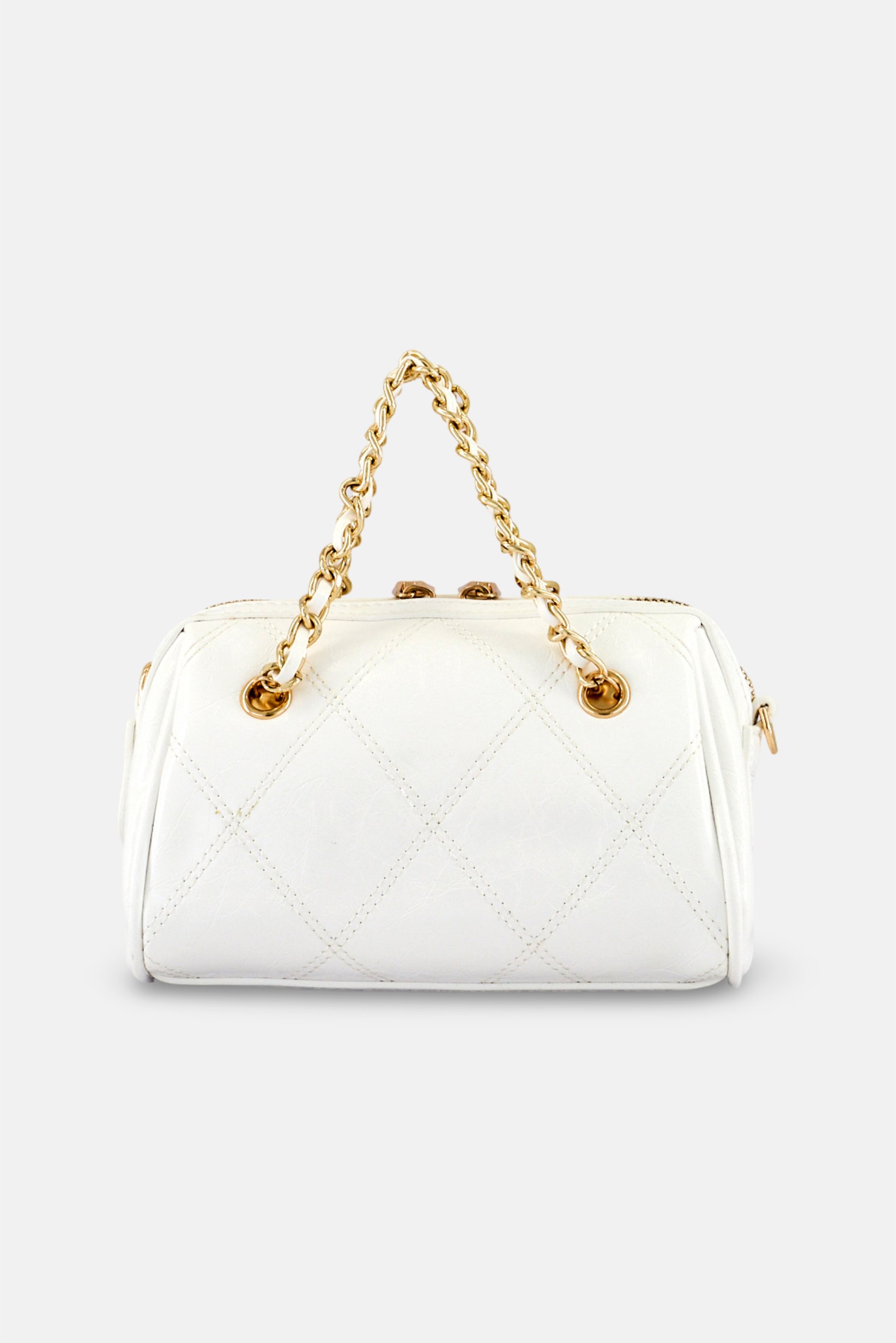 Women Brand Logo Cross Body Bag, White
