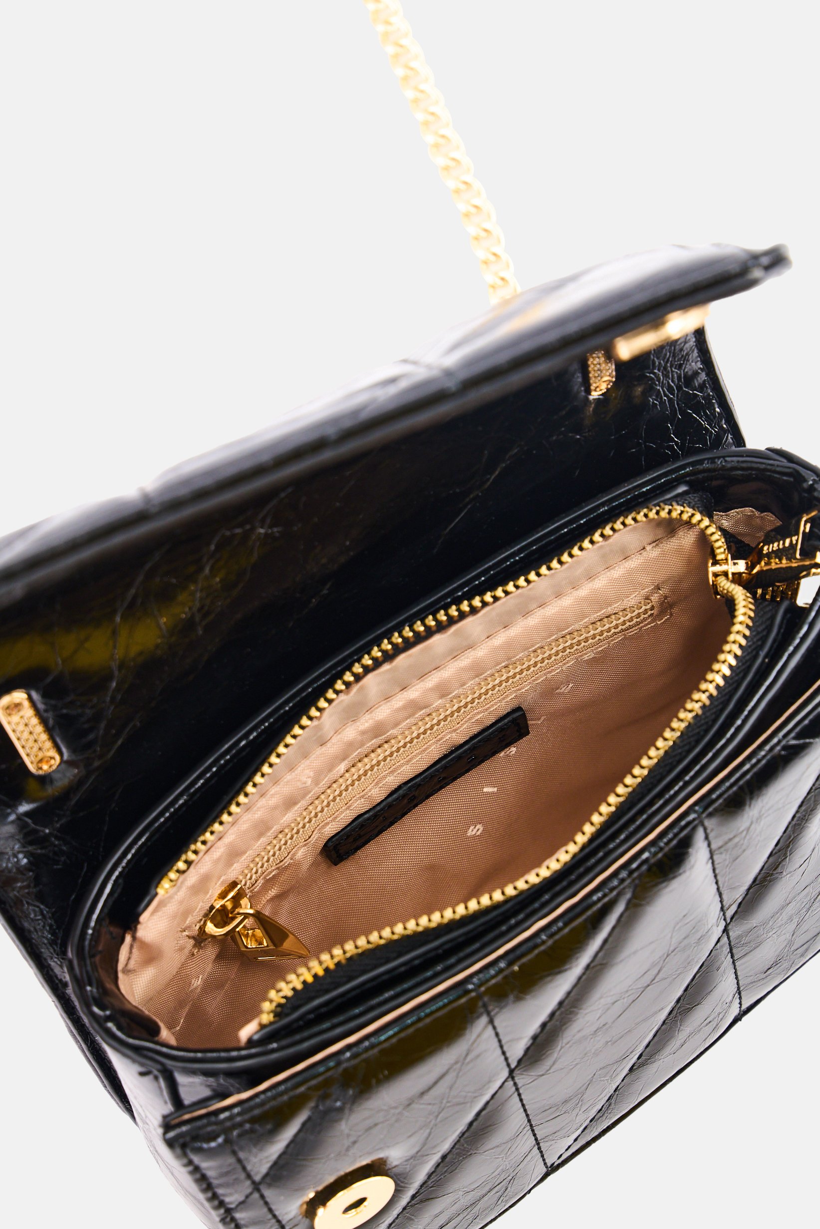 Women Brand Logo Cross Body Bag, Black