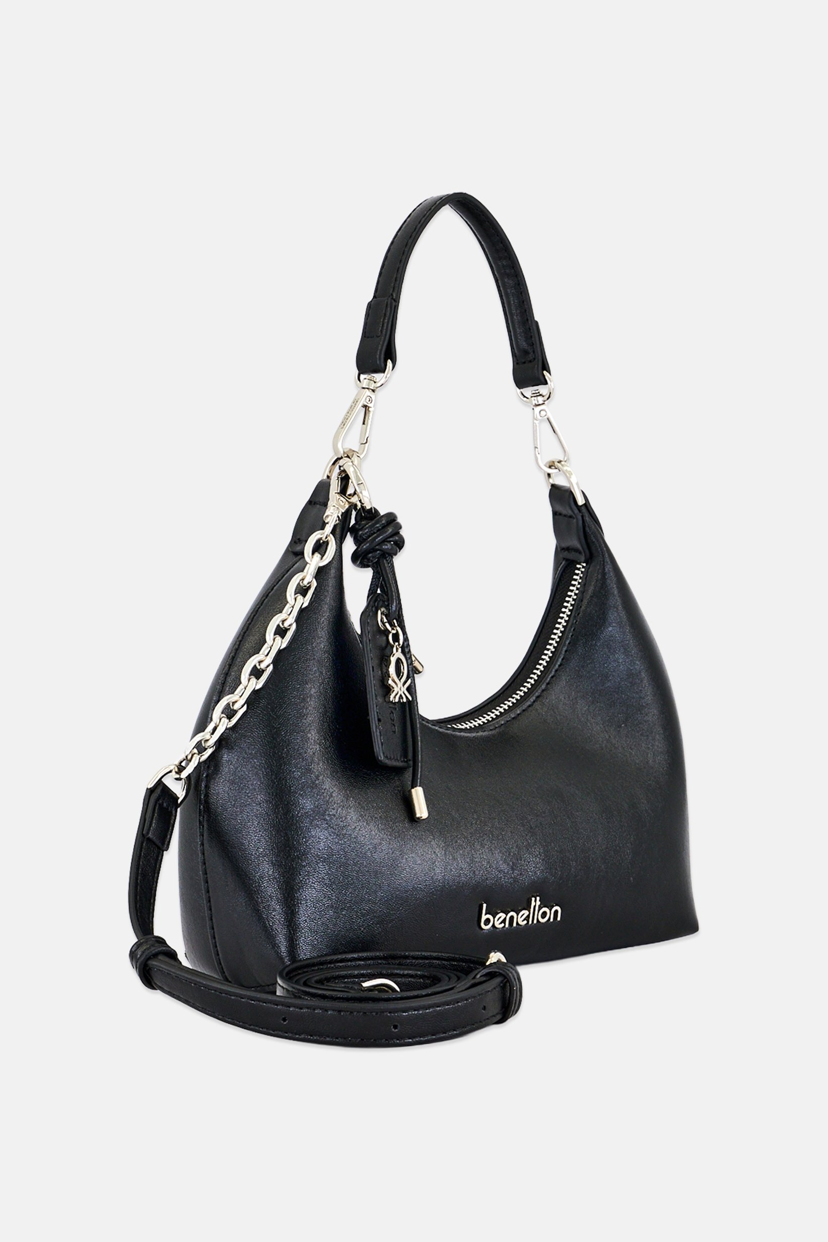 Women Brand Logo Cross Body Bag, Black
