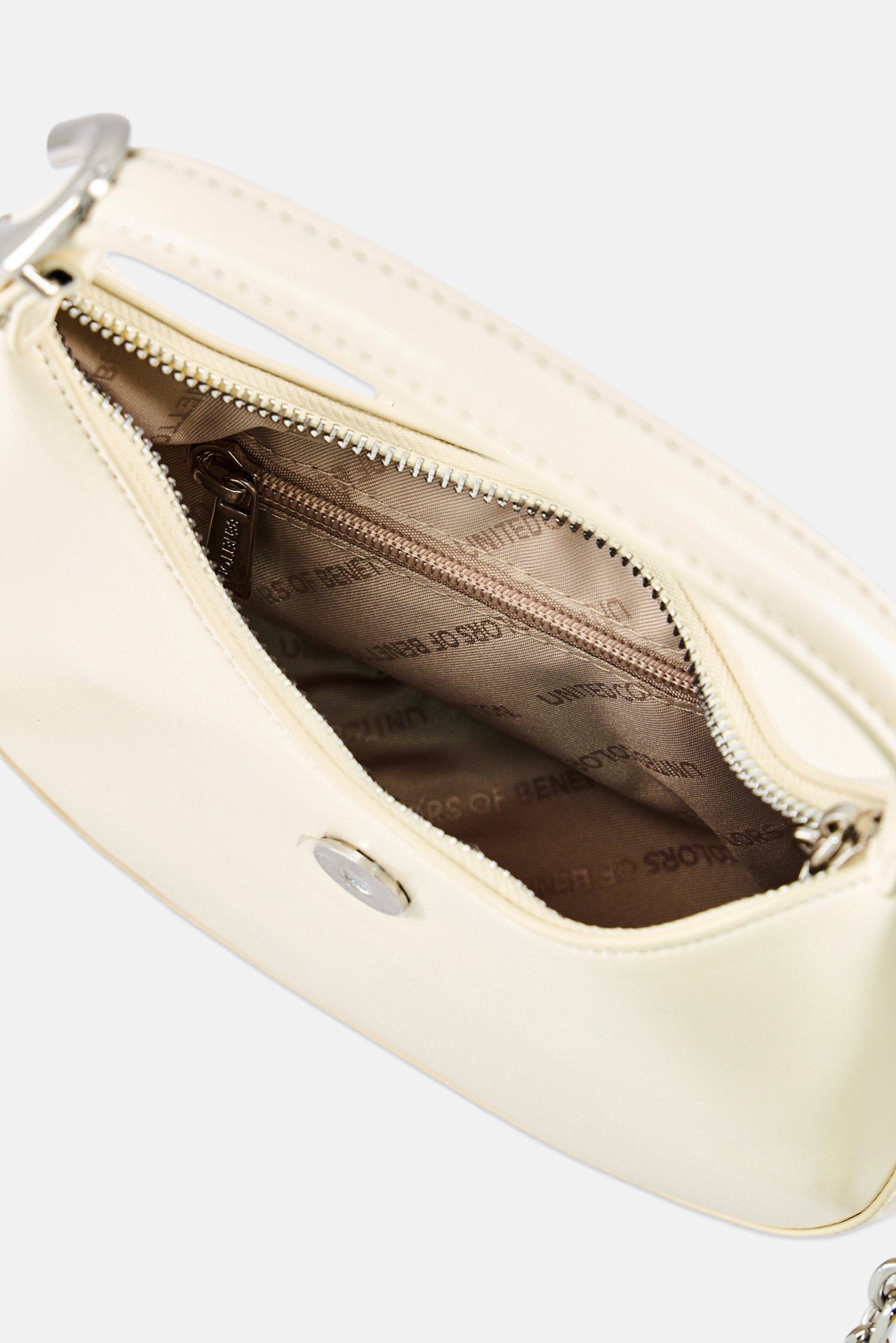 Women Brand Logo Cross Body Bag, Beige