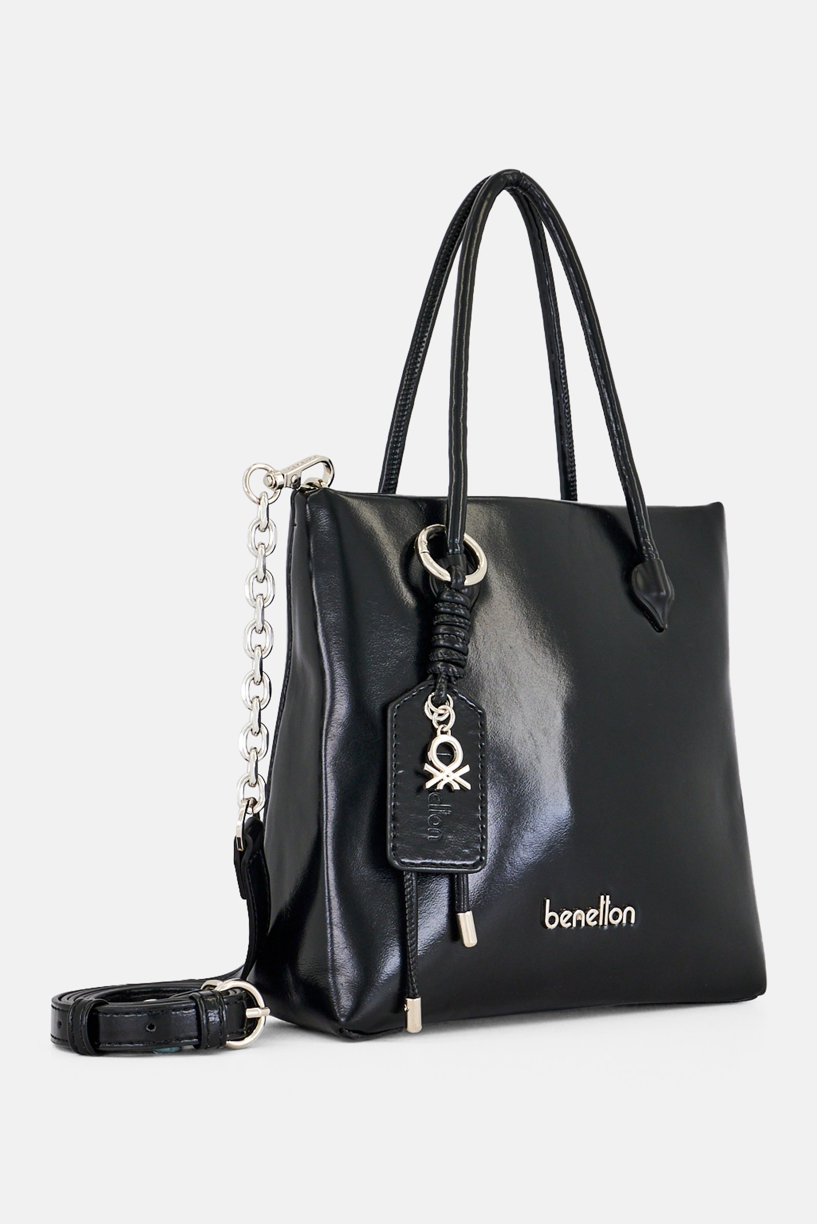 Women Brand Logo Cross Body Bag, Black