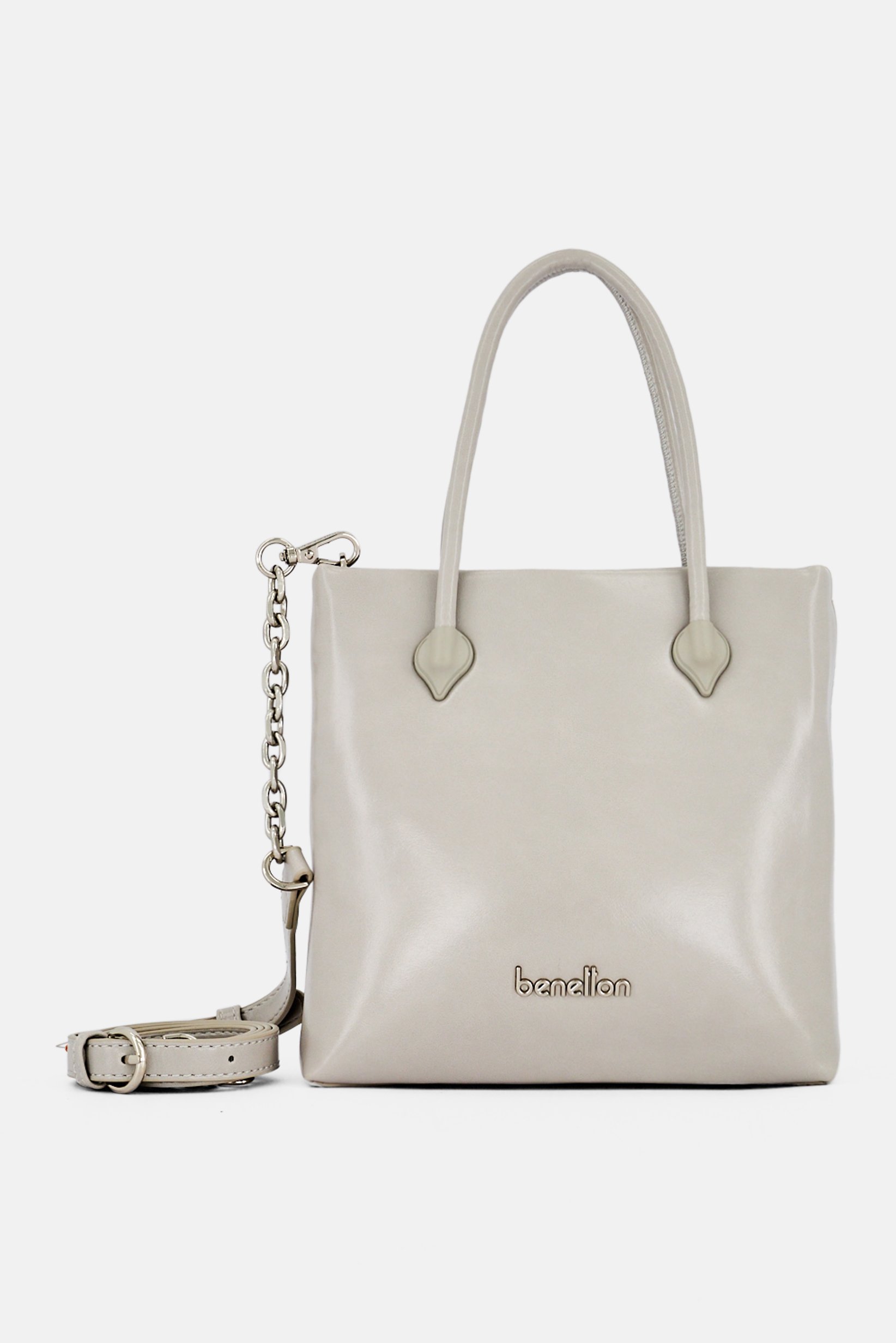 Women Brand Logo Cross Body Bag, Light Grey