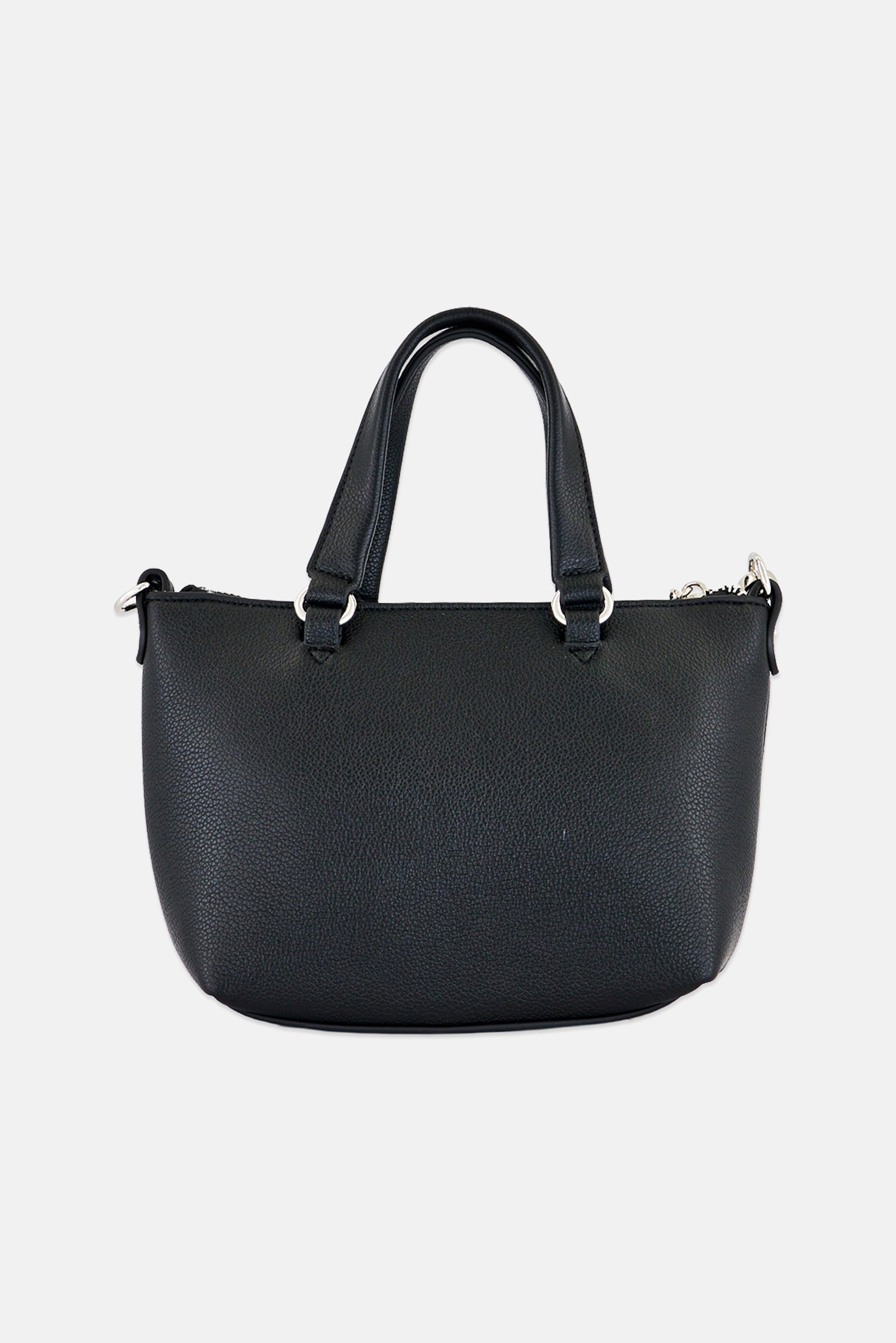 Women Brand Logo Handbag, Black