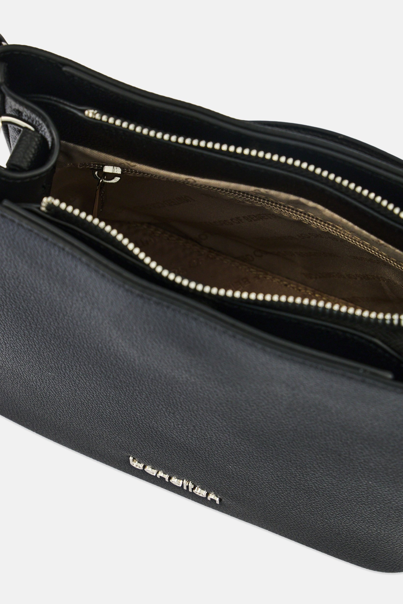 Women Brand Logo Crossbody Bag, Black