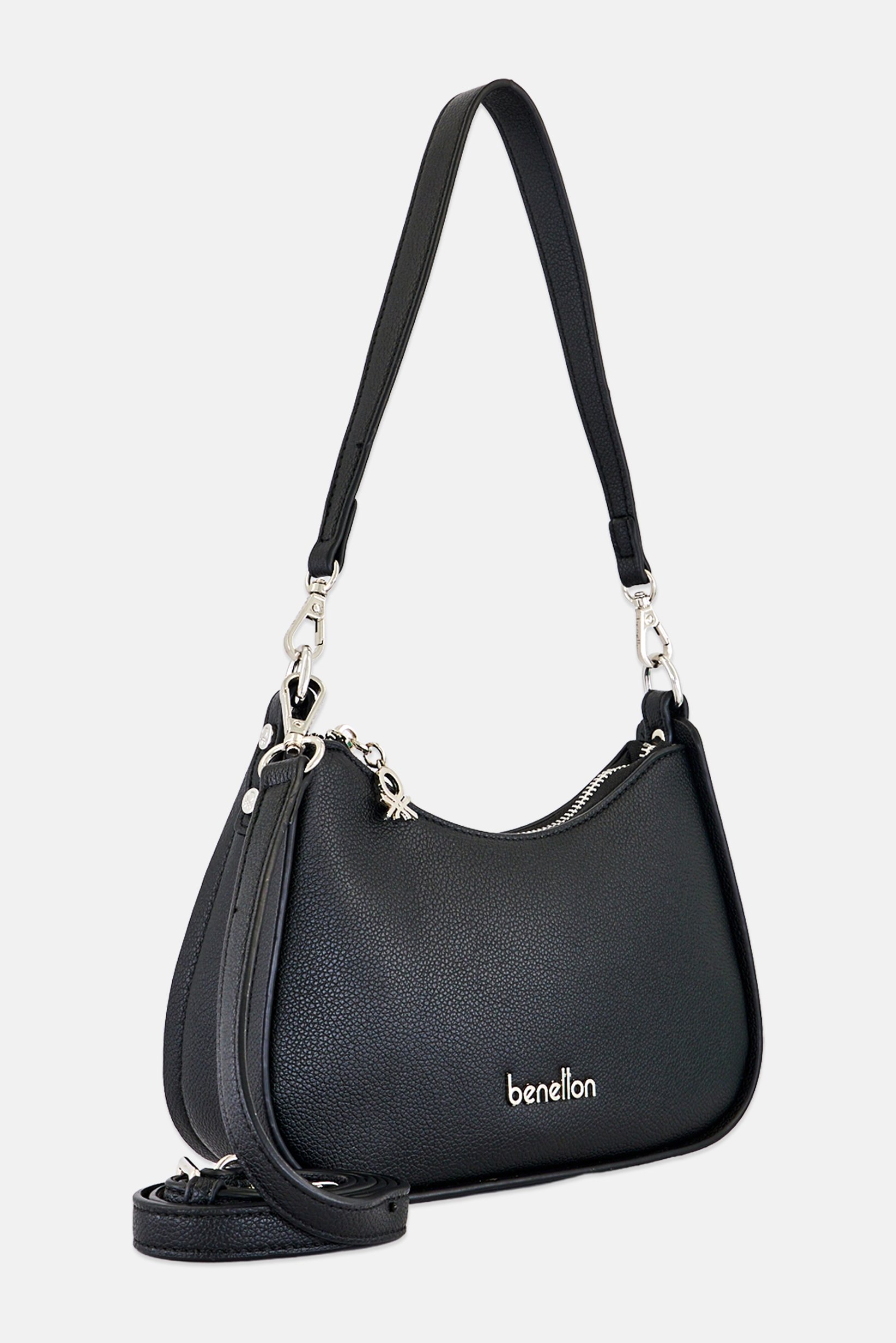 Women Brand Logo Cross Body Bag, Black