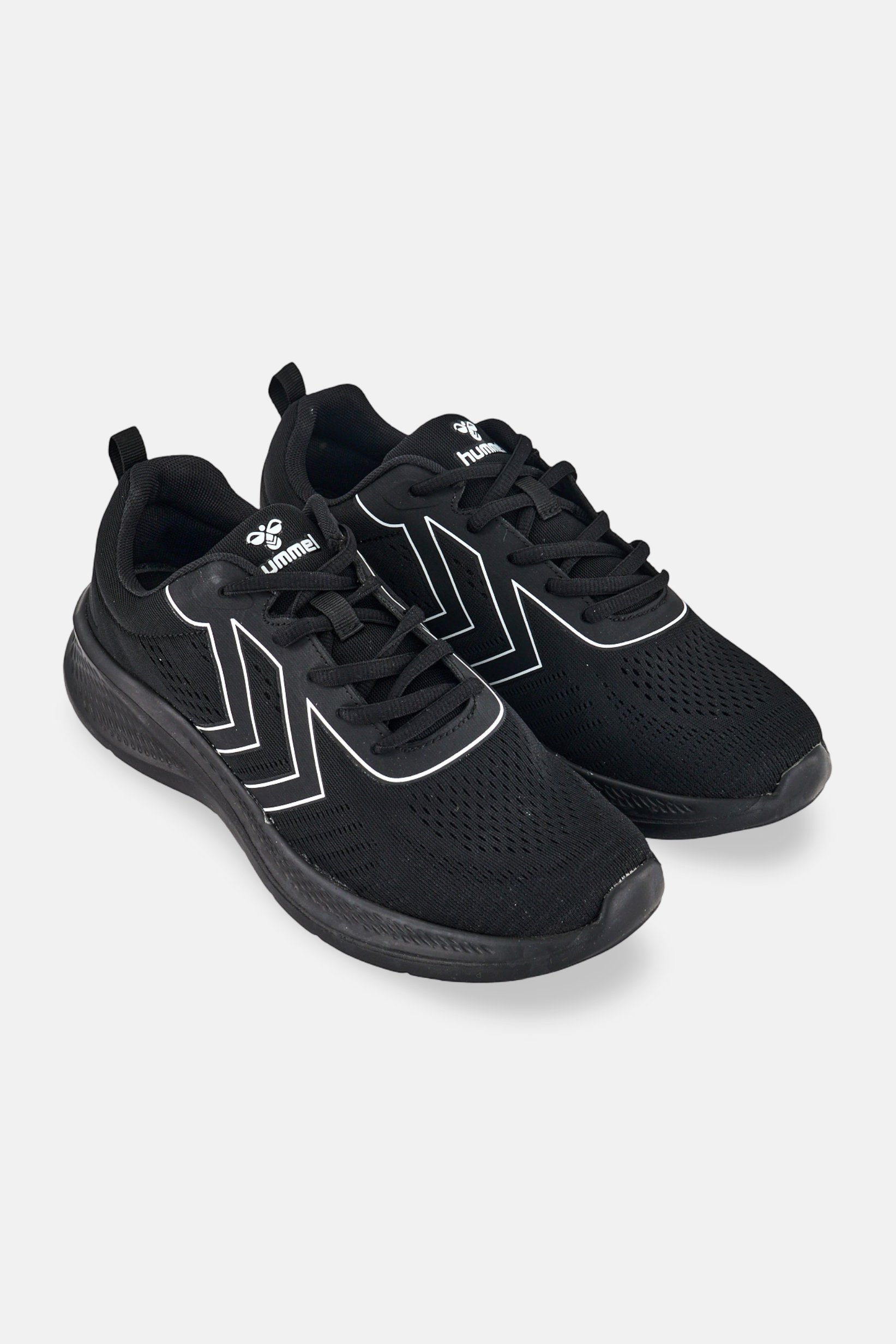 Men Frouyd Lace Up Running Shoes, Black