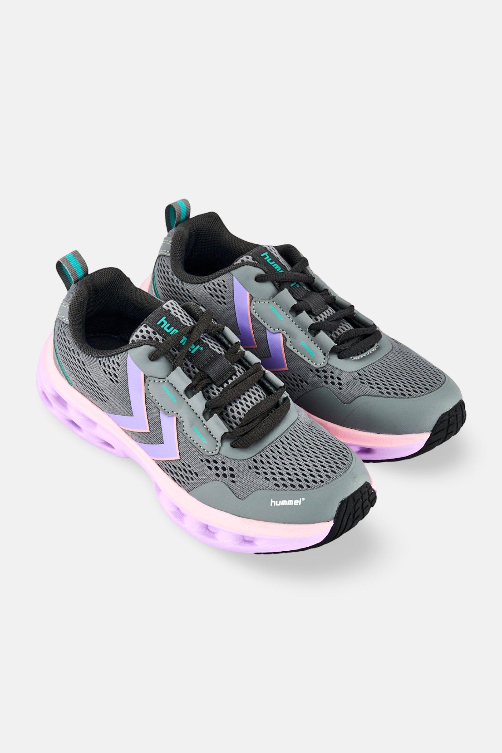 Kids Boy Hml Bright Lace Up Training Shoes, Grey