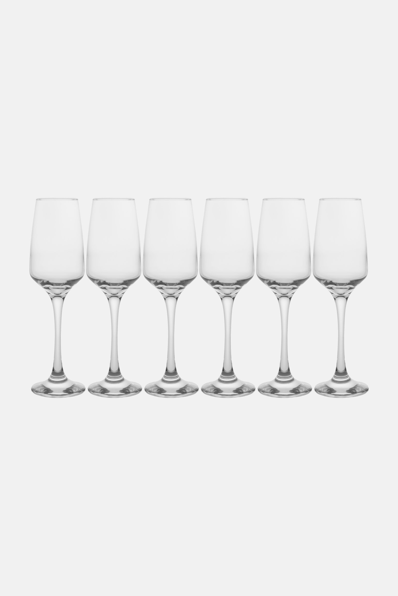 6 Pieces Champagne Flutes Glass 230 Ml