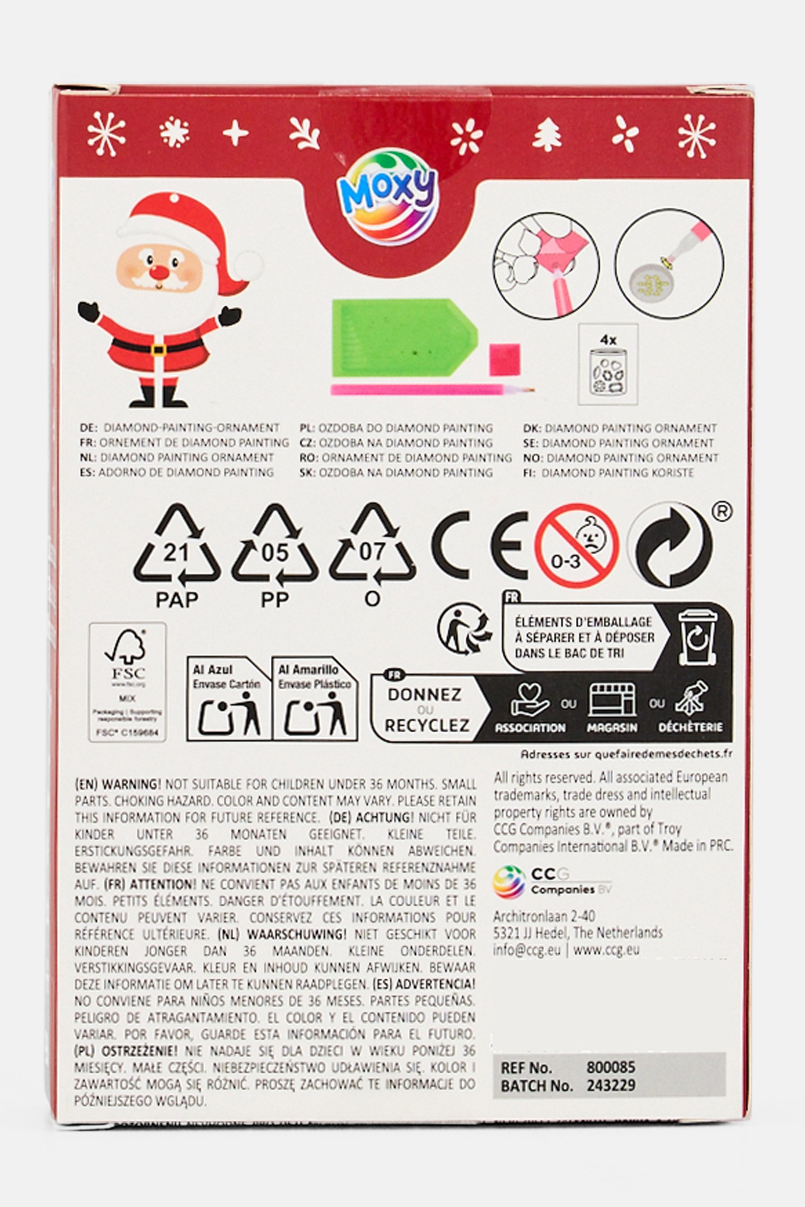 Santa Diamond Painting Christmas Figures Ornament