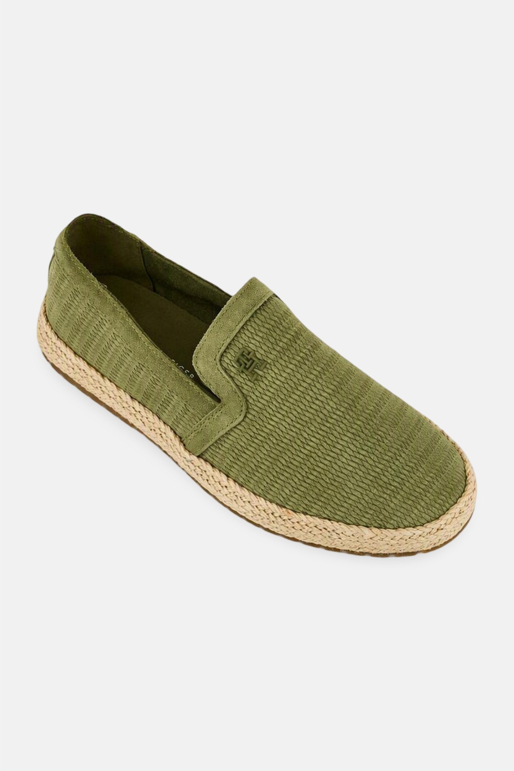 Men Esapdrille Classic Slip On Casual Shoes, Olive