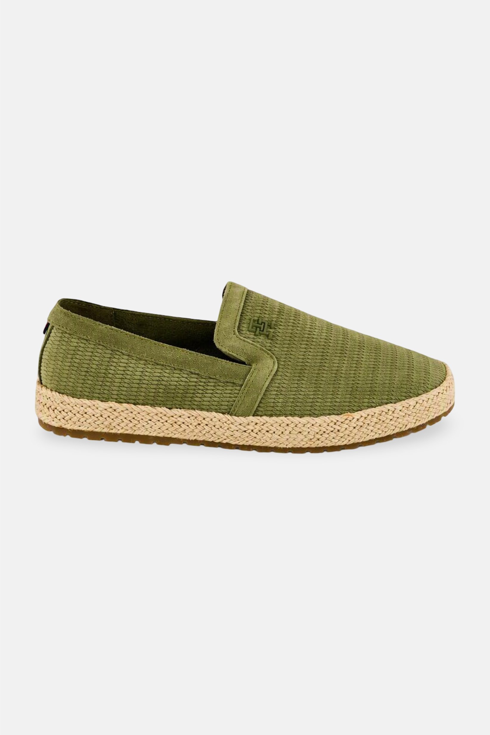 Men Esapdrille Classic Slip On Casual Shoes, Olive
