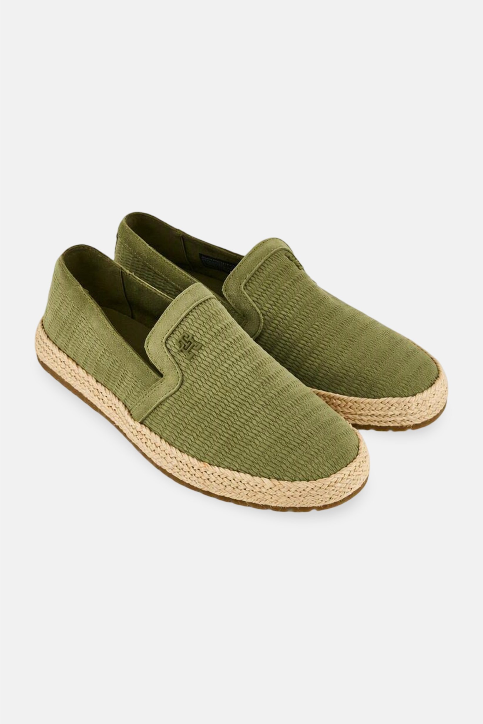 Men Esapdrille Classic Slip On Casual Shoes, Olive