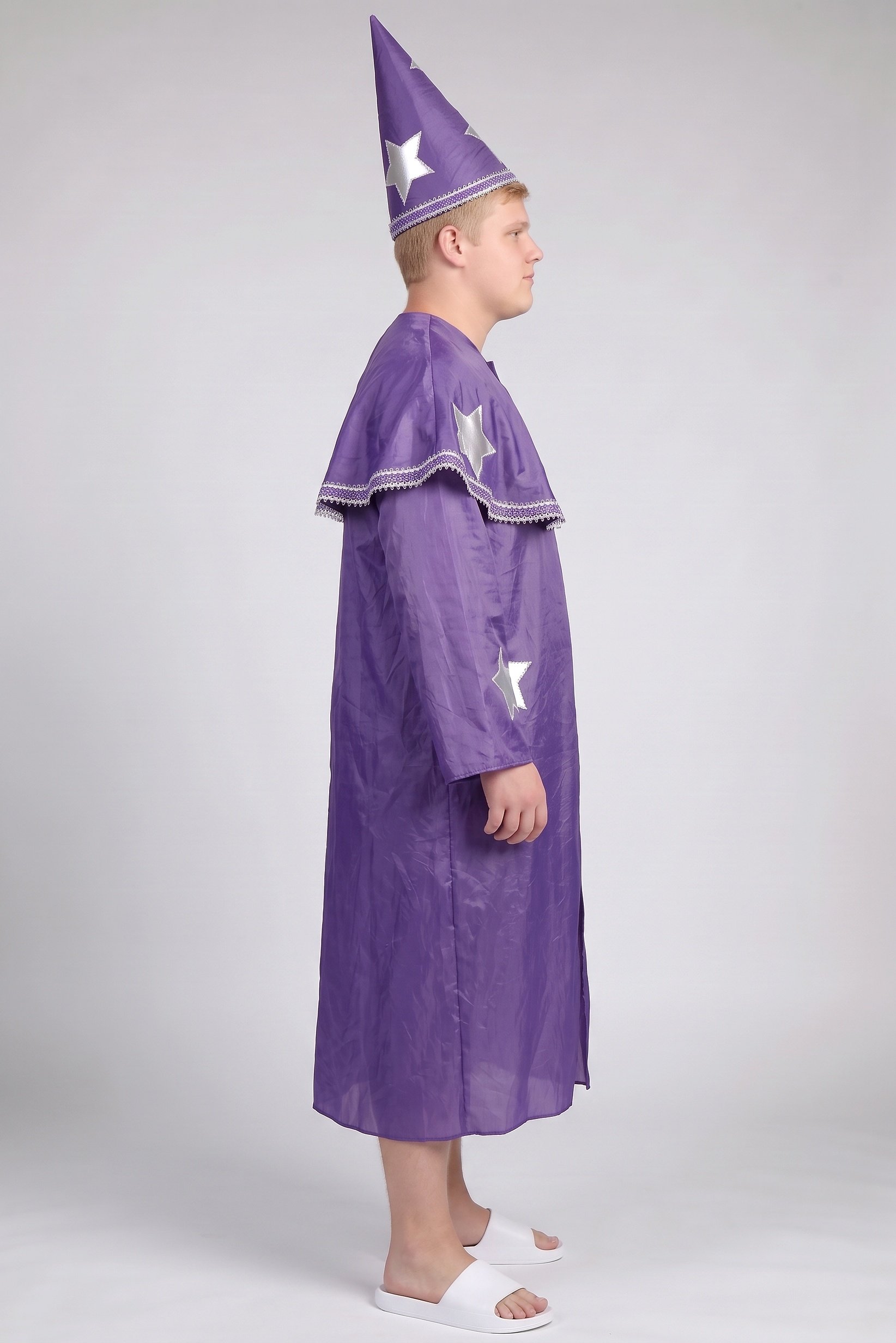 Men Will Wizard Costume, Purple