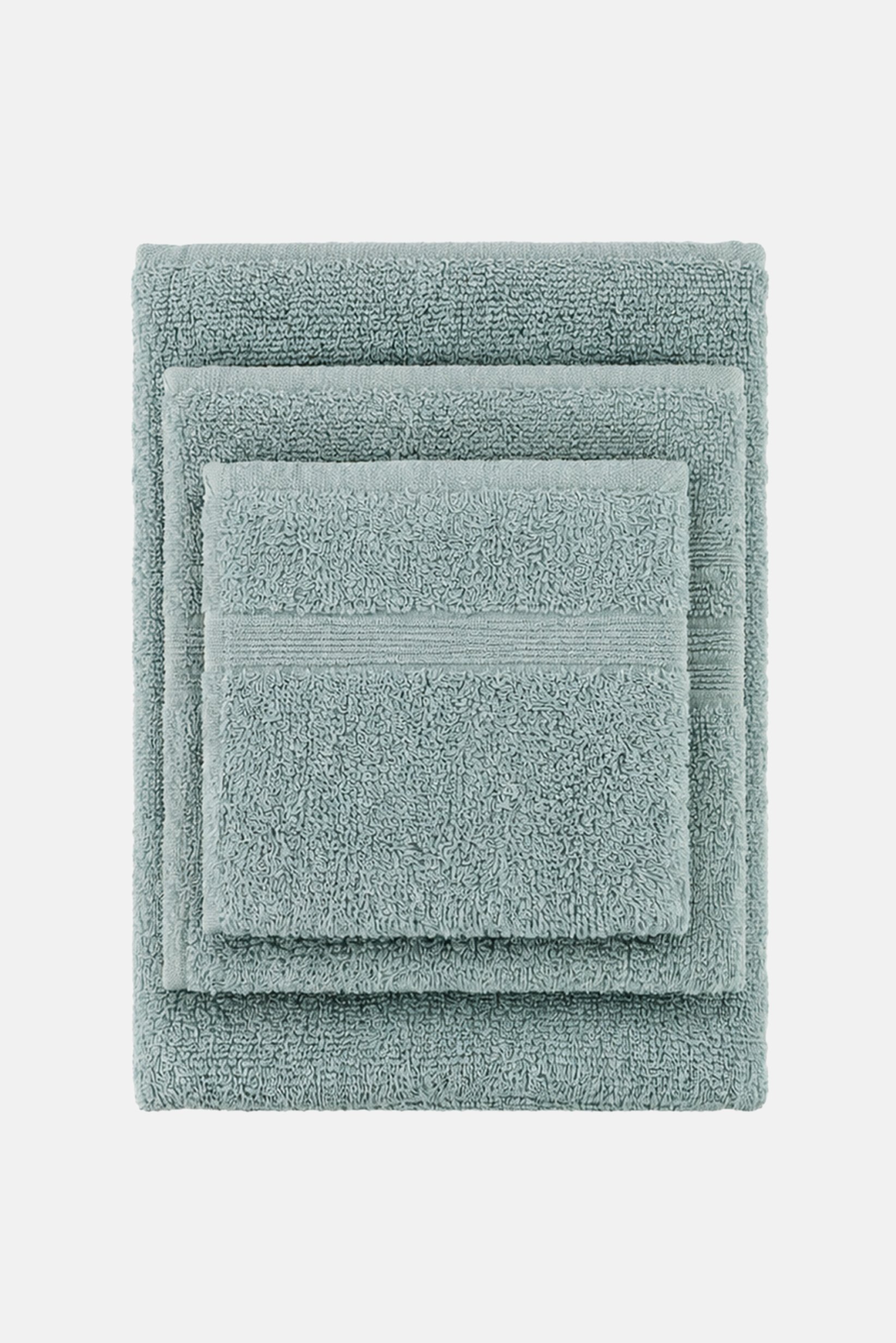 6 Pcs Textured Premium Bath Towel Set, Slate Blue
