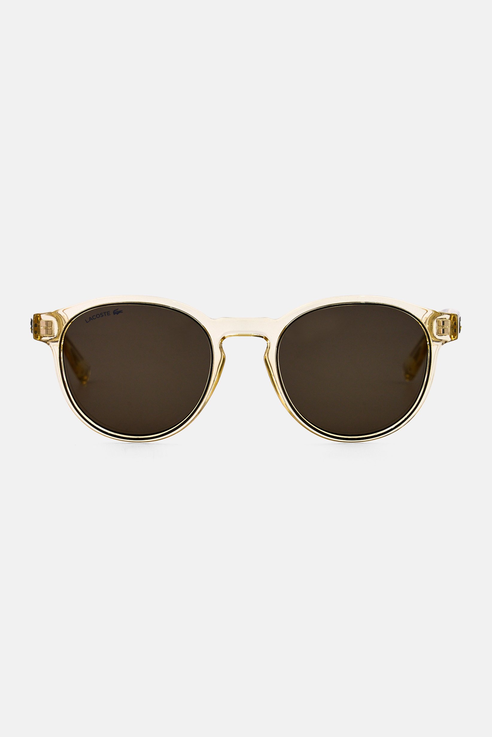 Men L6055S Round Sunglasses, Light Gold