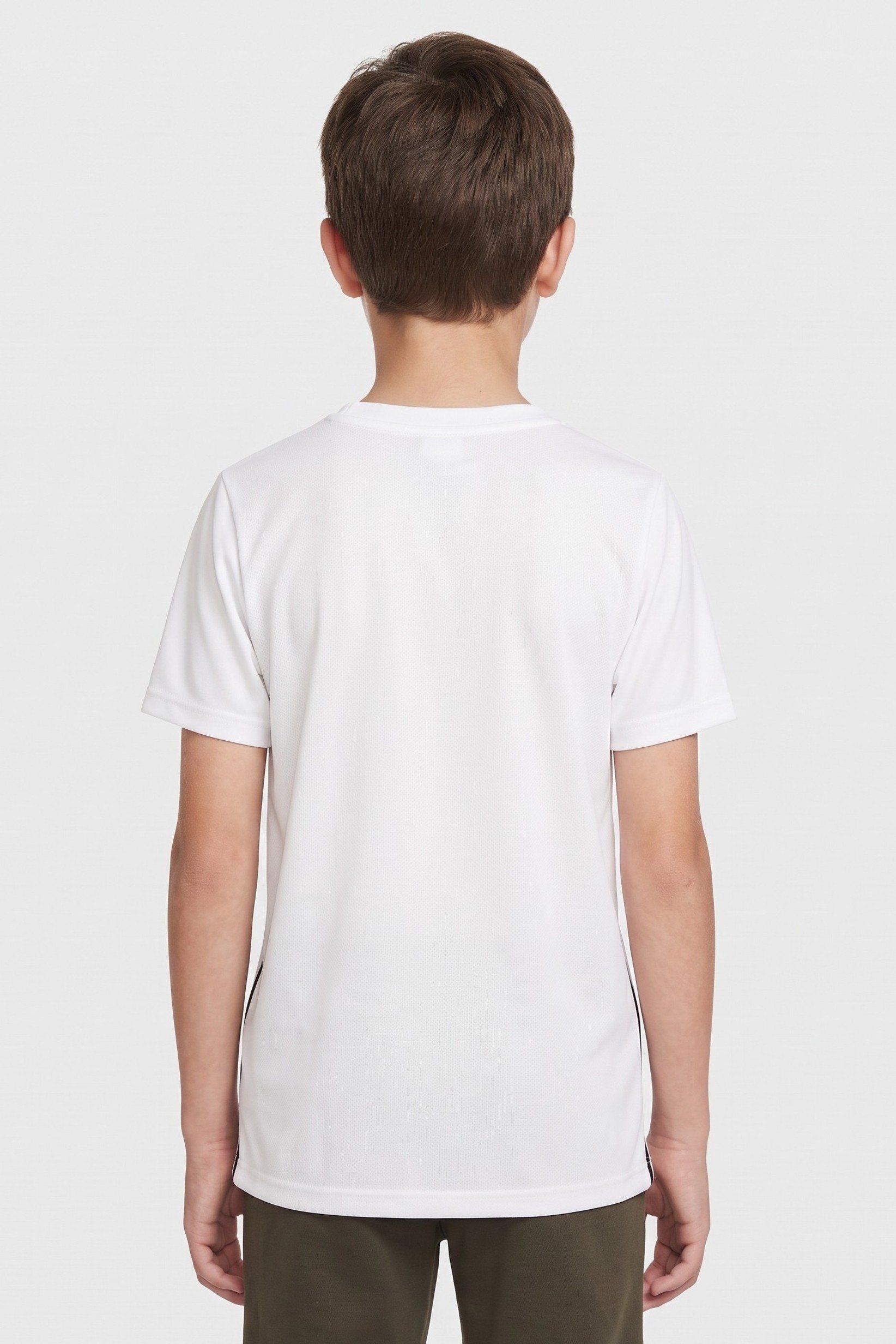 Kids Boy Sportswear Fit Short Sleeve Training T-Shirt, White