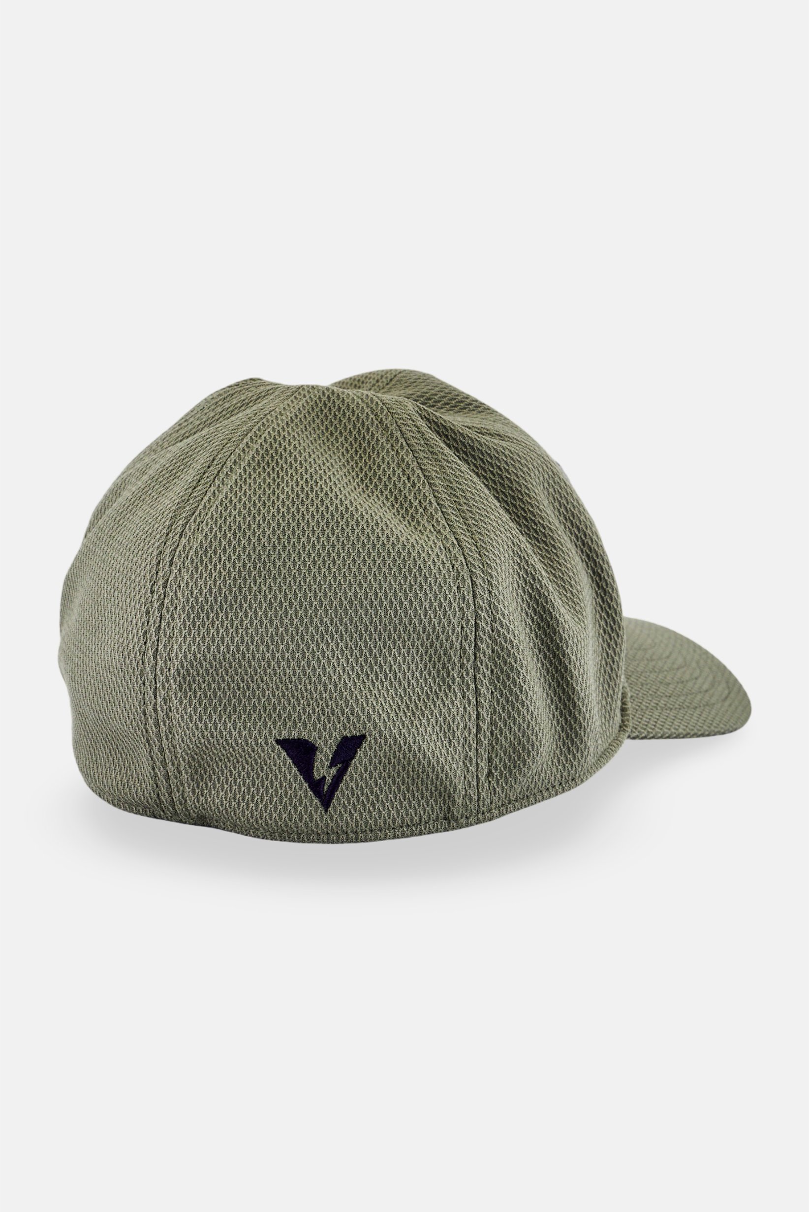 Men Embroidered Logo Elastic Band Cap, Olive