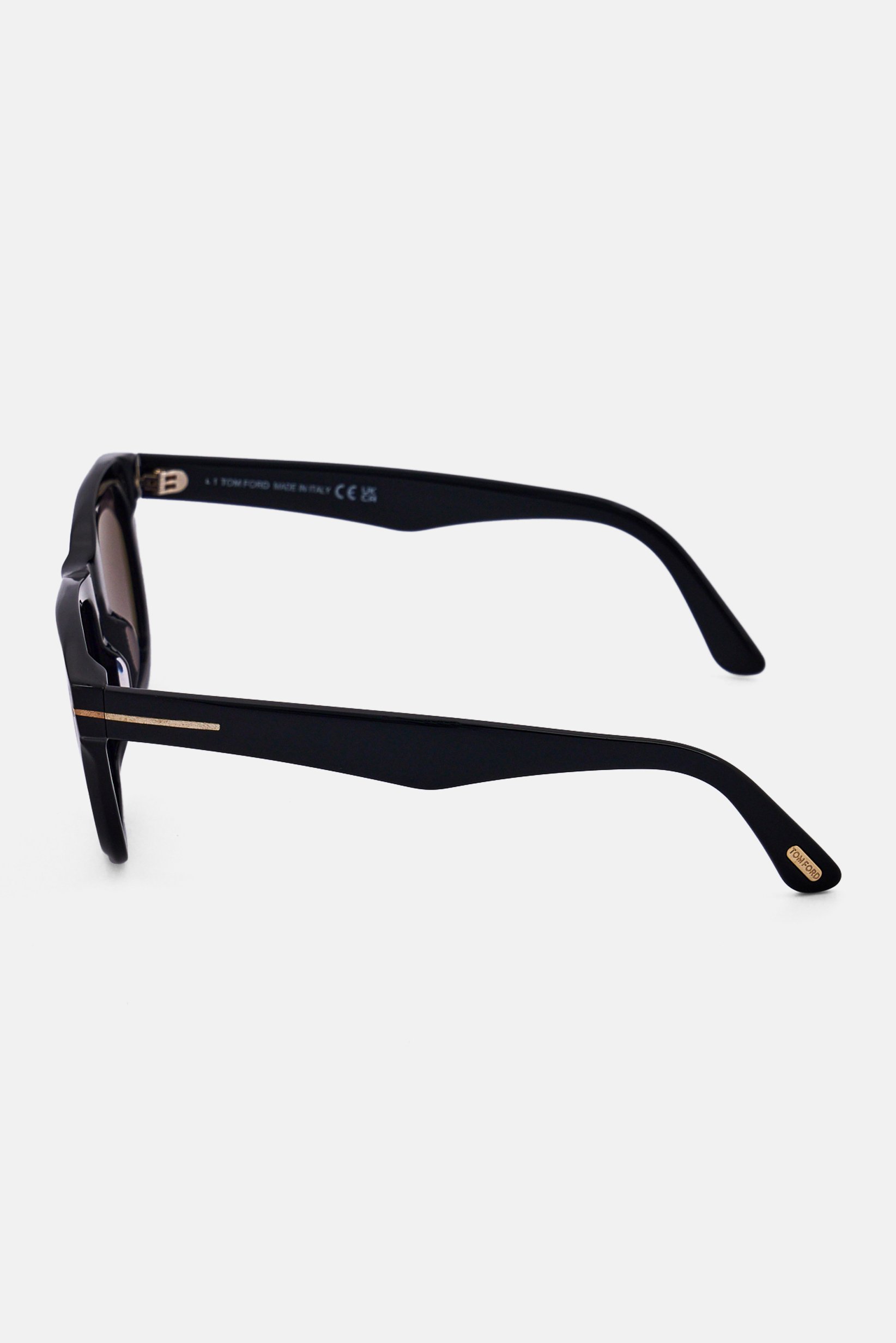 Men FT1076/S Square Sunglasses, Black
