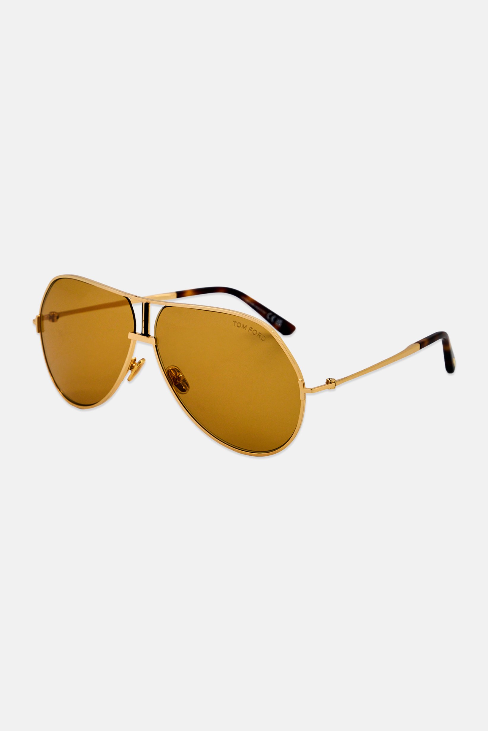 Men FT128130E63 Aviator Sunglasses, Gold