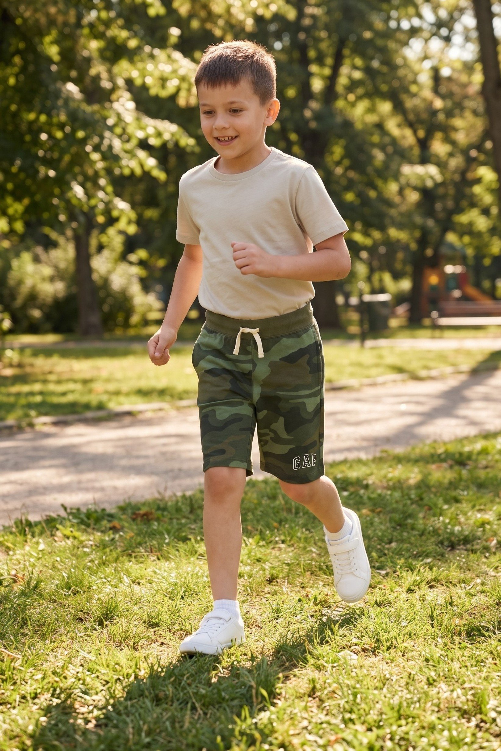 Kids Boy Camouflage Basic Shorts, Multicolor