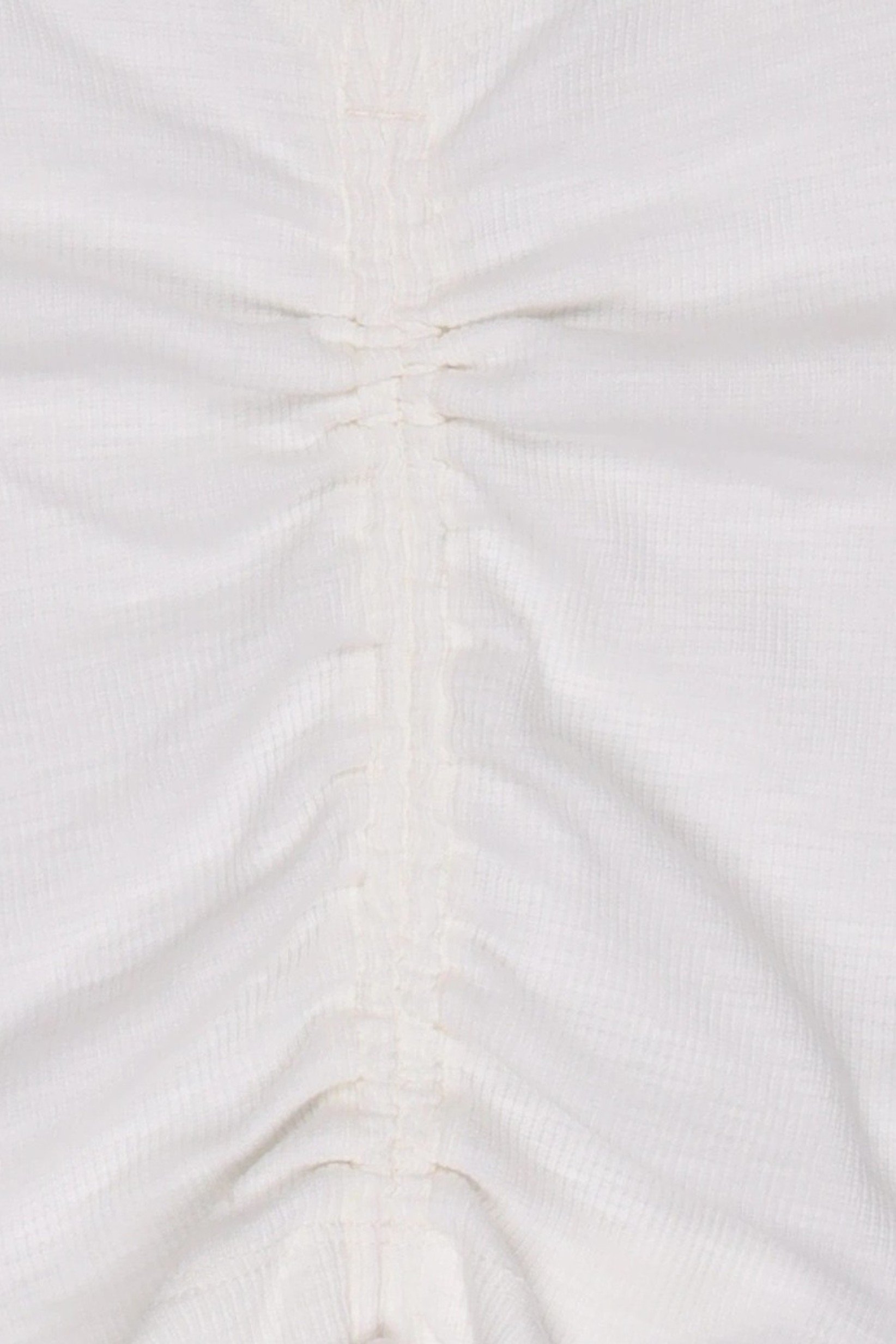 Kids Girl Solid Ruffle Sleeve Top, Off White