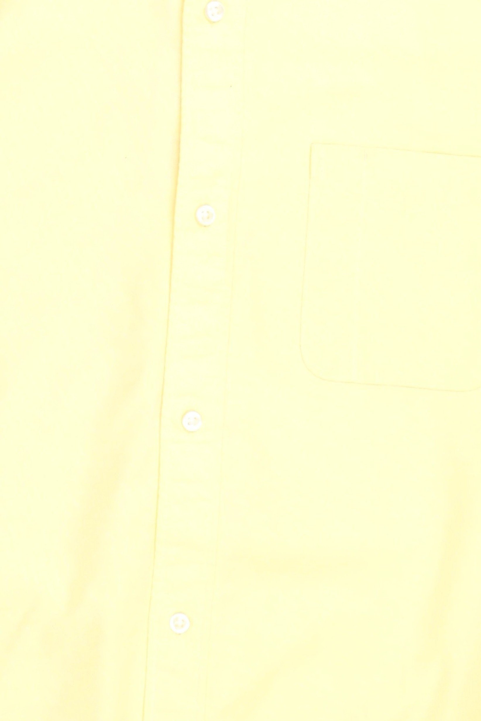 Kids Boy Spread Collar Long Sleeve Solid Casual Shirt, Yellow