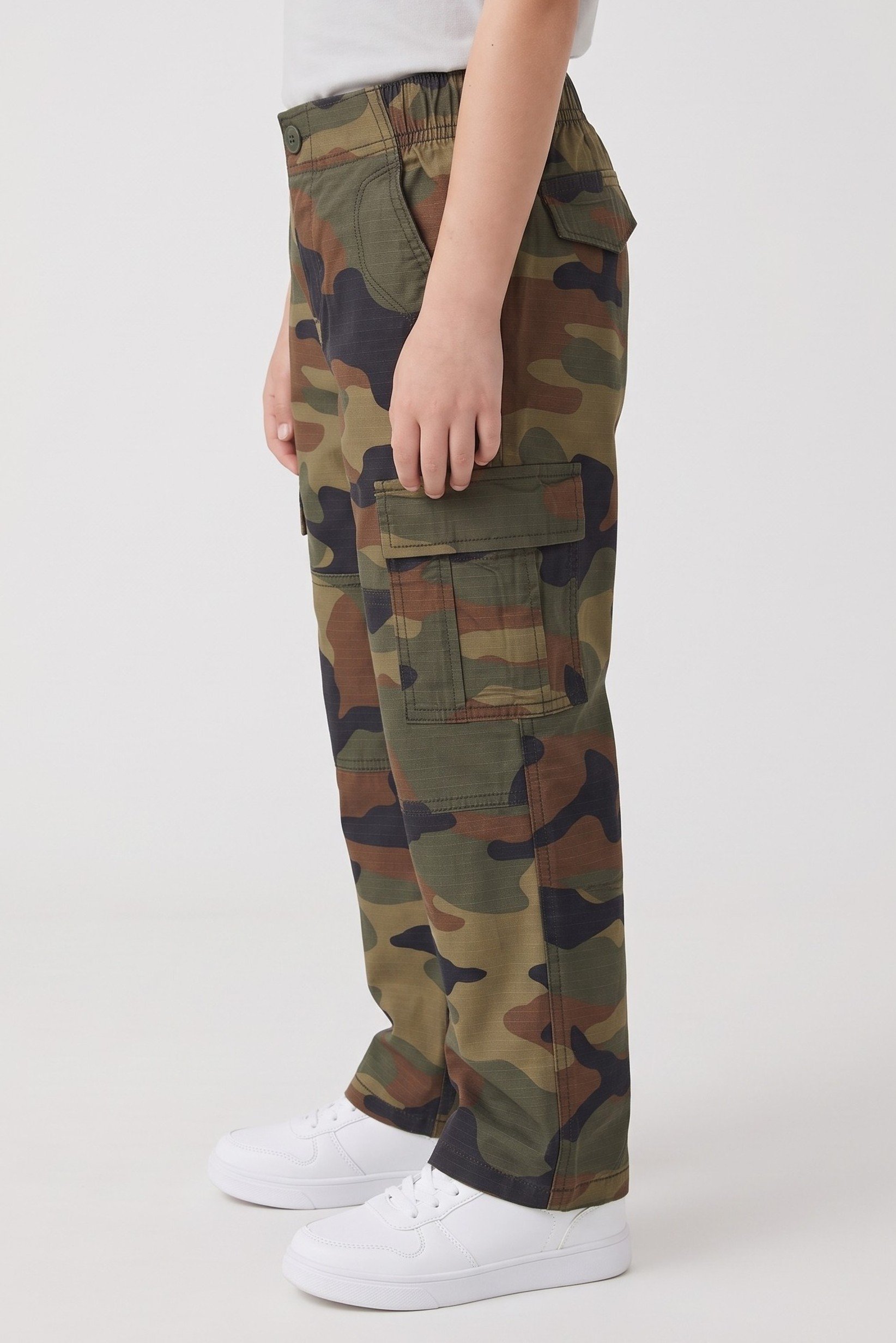 Kids Boy Camouflage Cargo Pants, Multicolor
