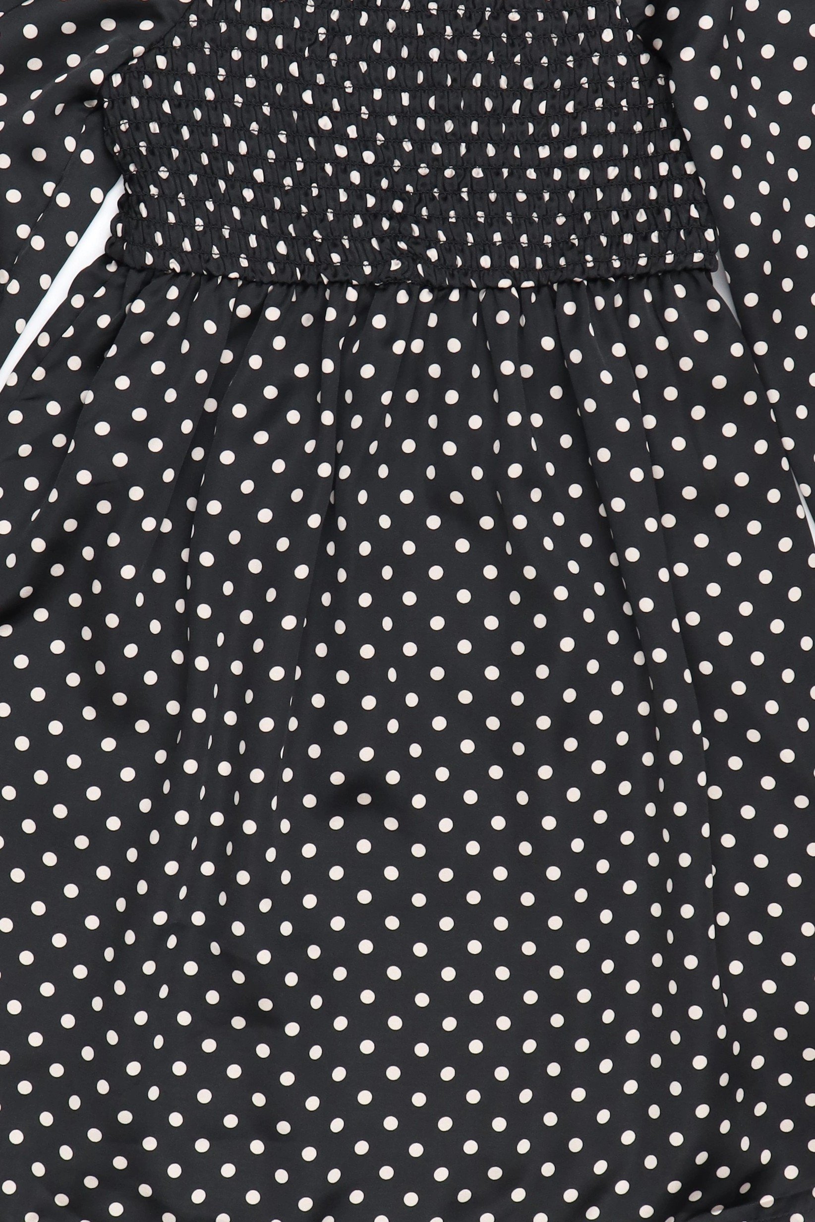 Kids Girl Long Sleeve Polka Dots Dress, Multicolor